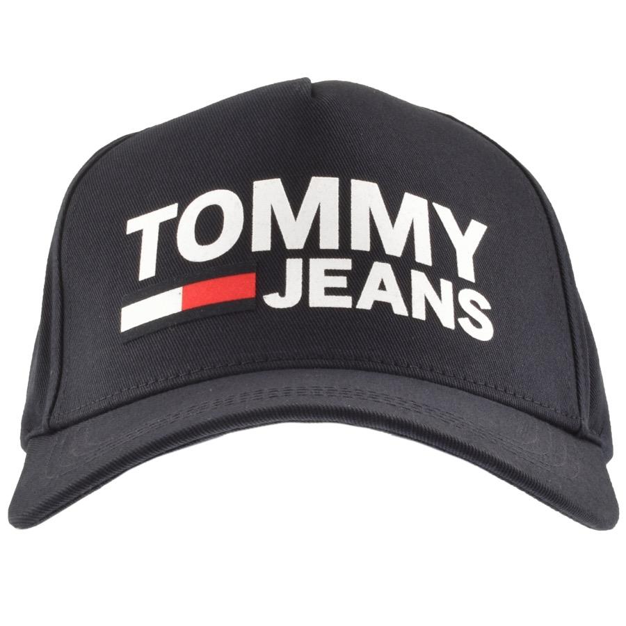 Tommy Hilfiger Large Logo Cap in Blue for Men - Lyst