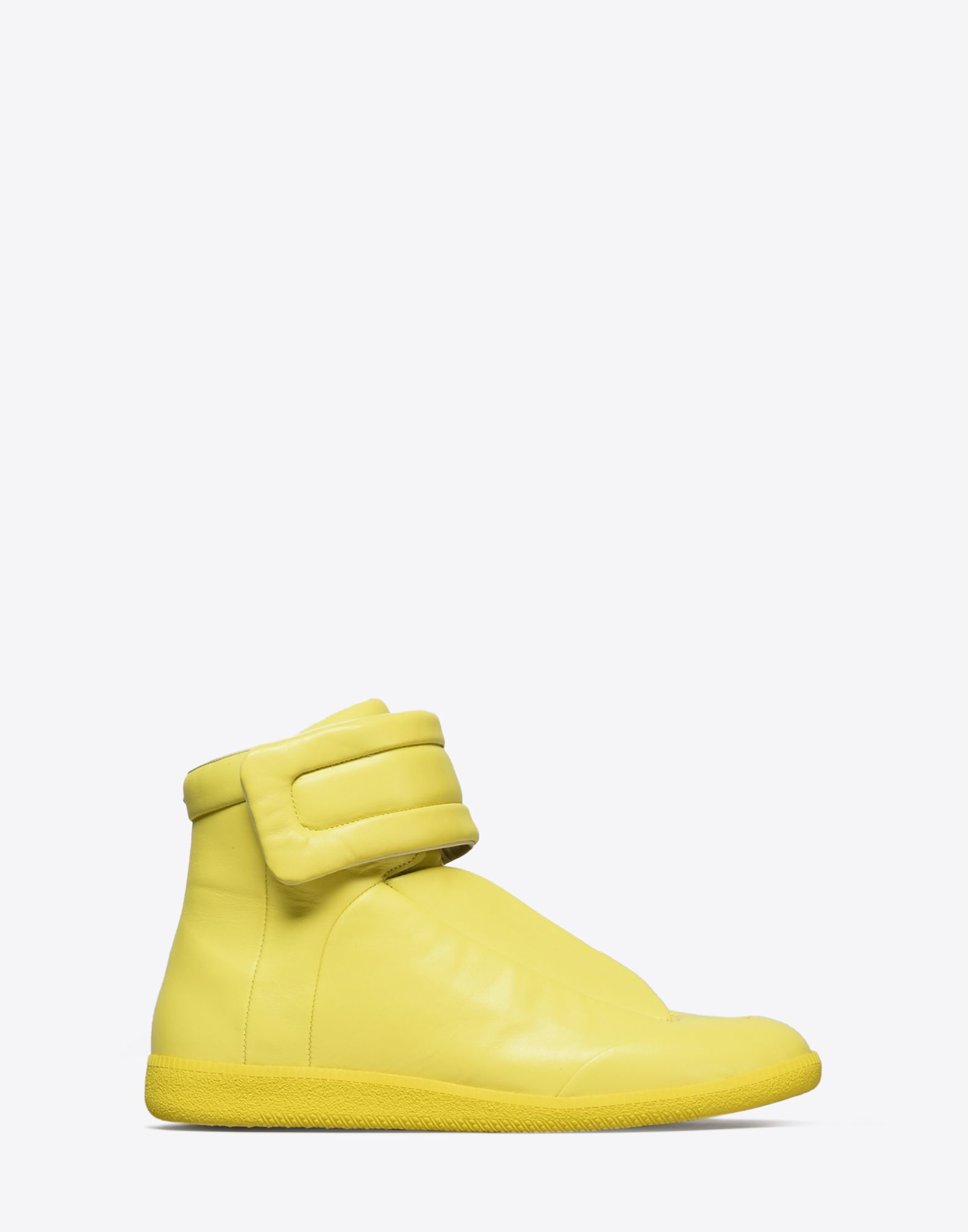Lyst - Maison Margiela Future High-Top Leather Sneakers in Yellow