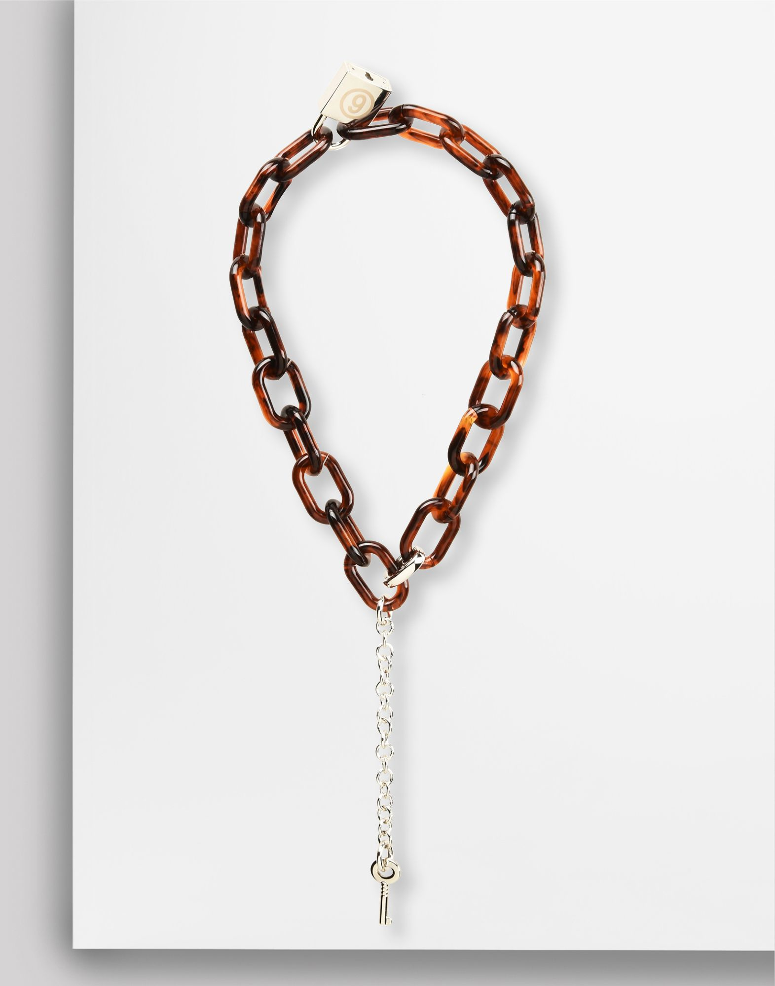 MM6 by Maison Martin Margiela Chain And Padlock Necklace