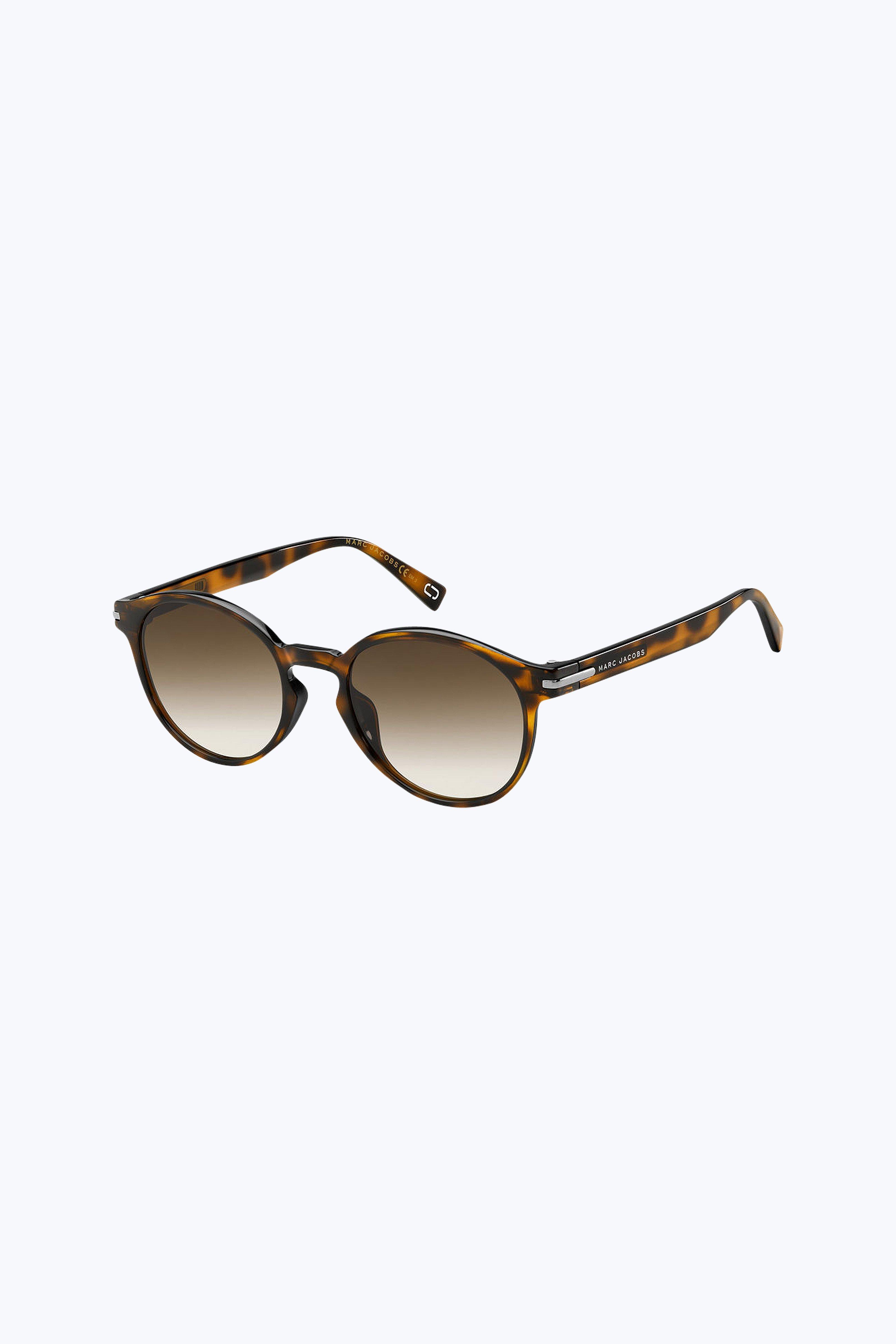 Lyst Marc Jacobs Neon Round Sunglasses in Brown