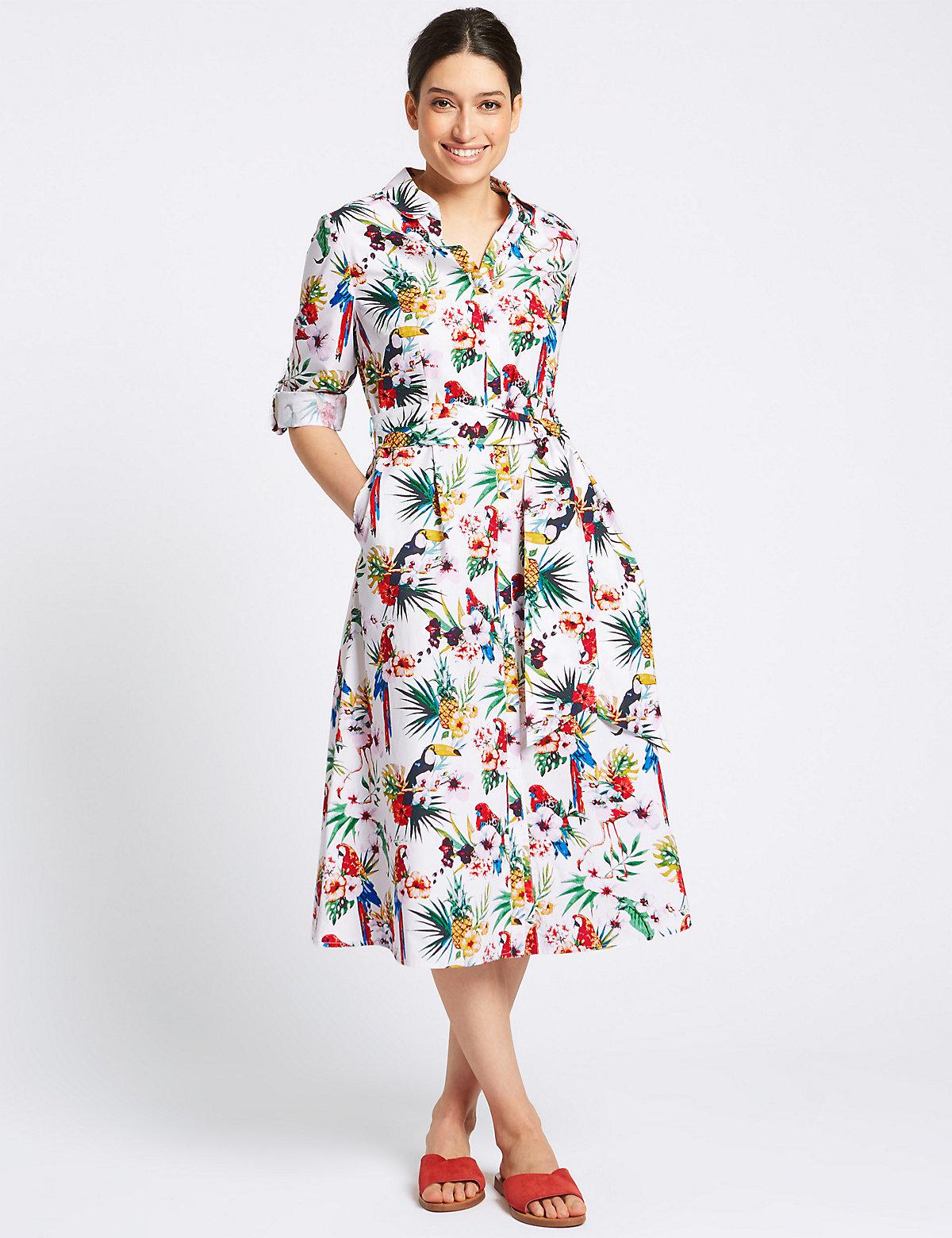 marks and spencer midi dresses
