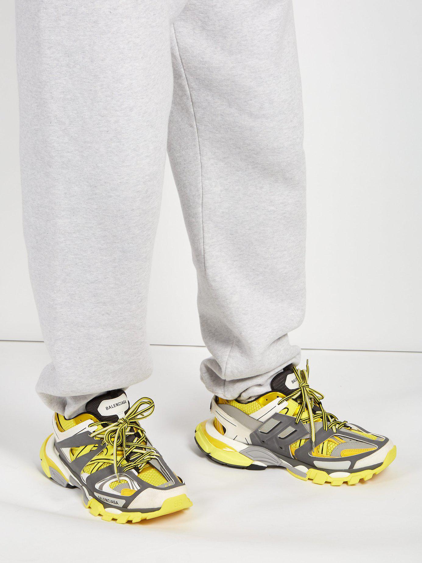 balenciaga track sneakers yellow