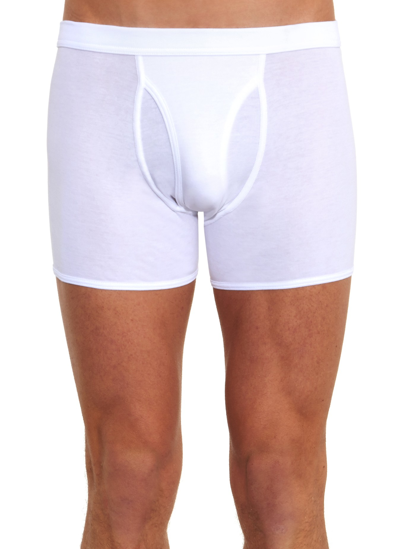 Lyst - The White Briefs Wil Cotton Jersey Boxer Trunks in White for Men