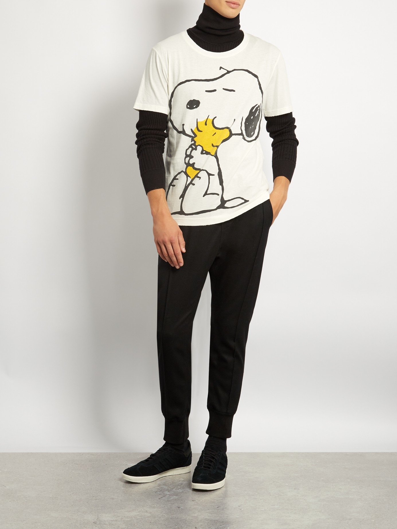 Lyst - Gucci Snoopy And Woodstock-print Cotton T-shirt for Men