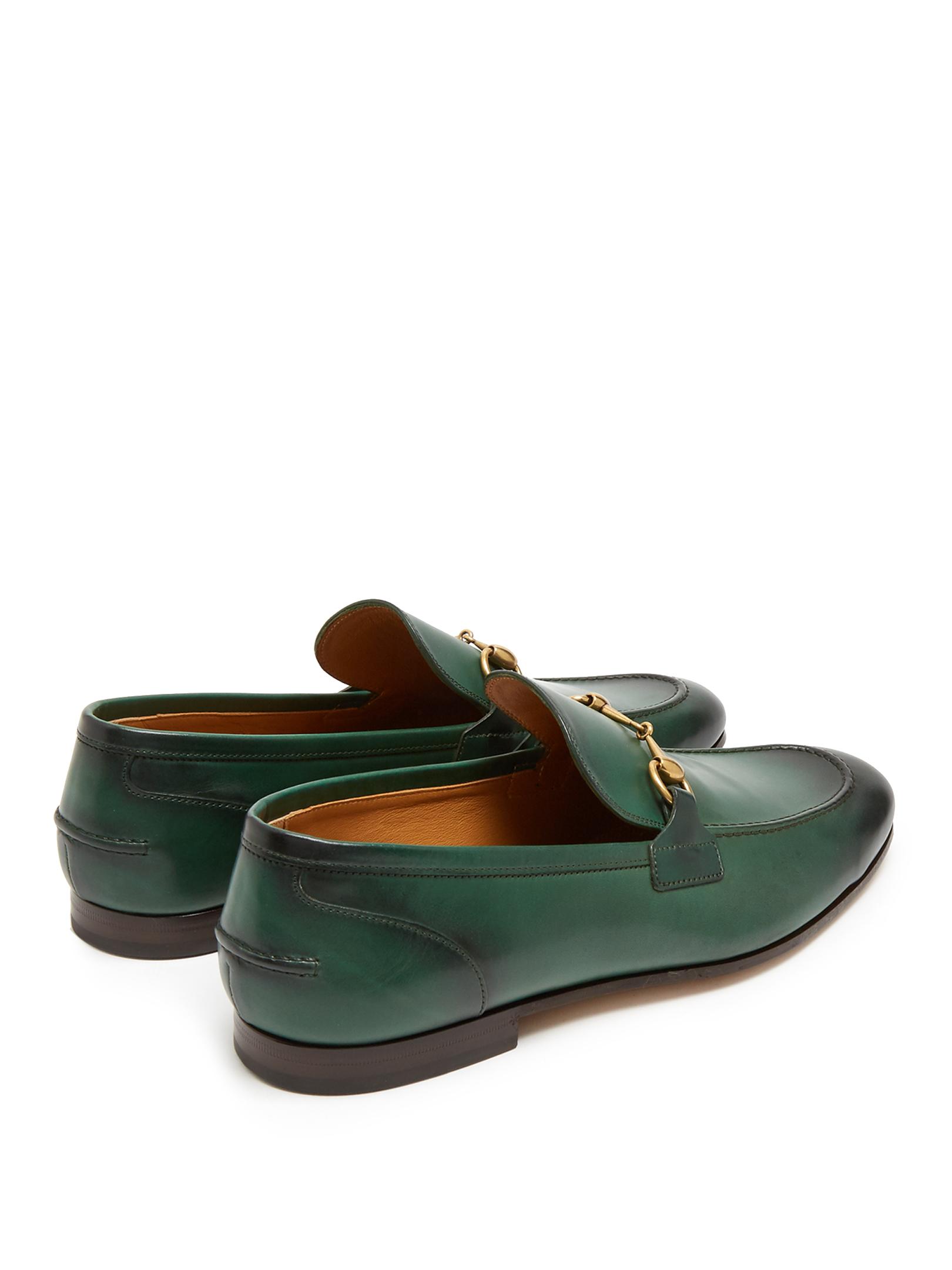 green gucci loafers womens