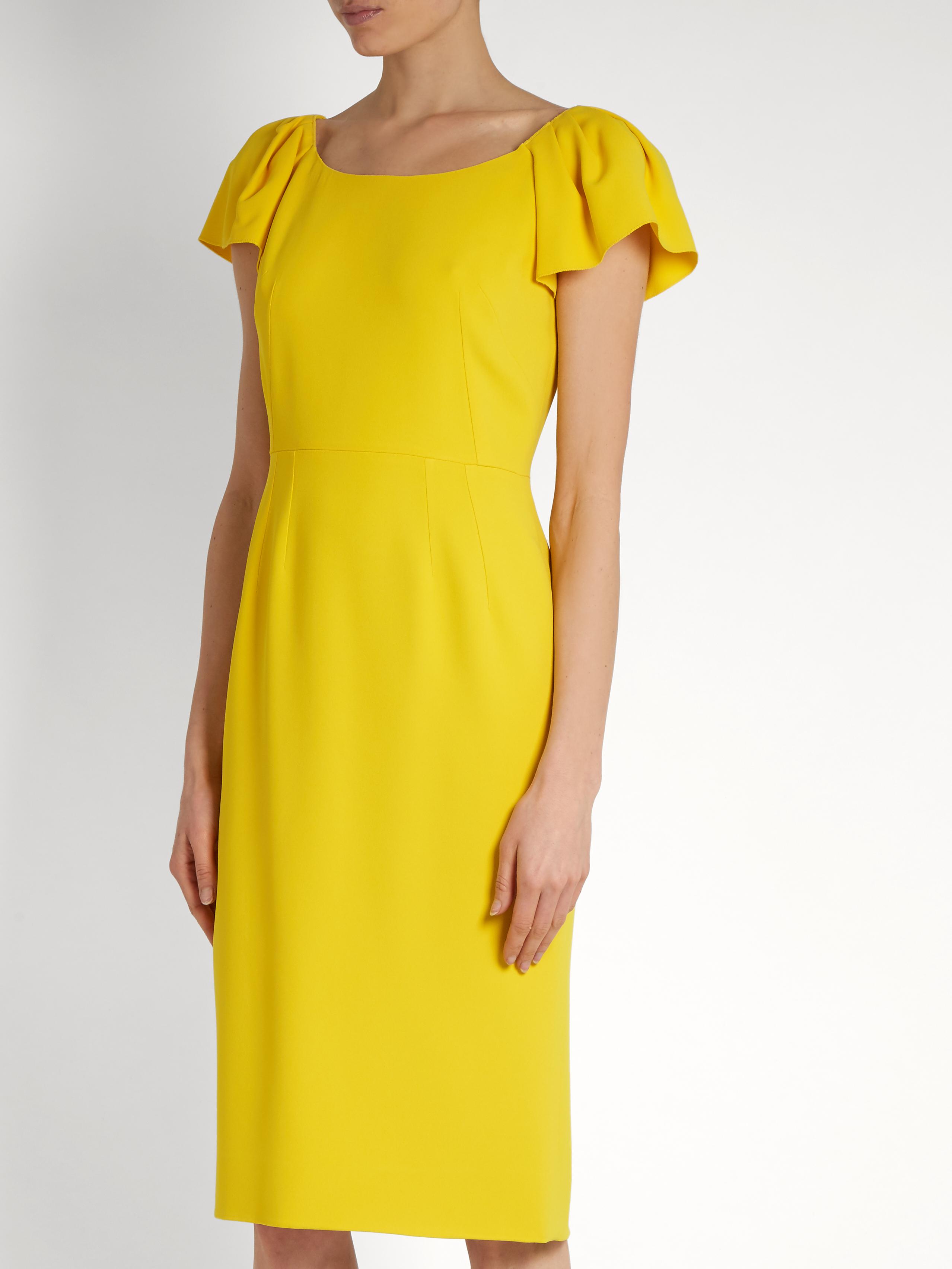 yellow dolce and gabbana dress