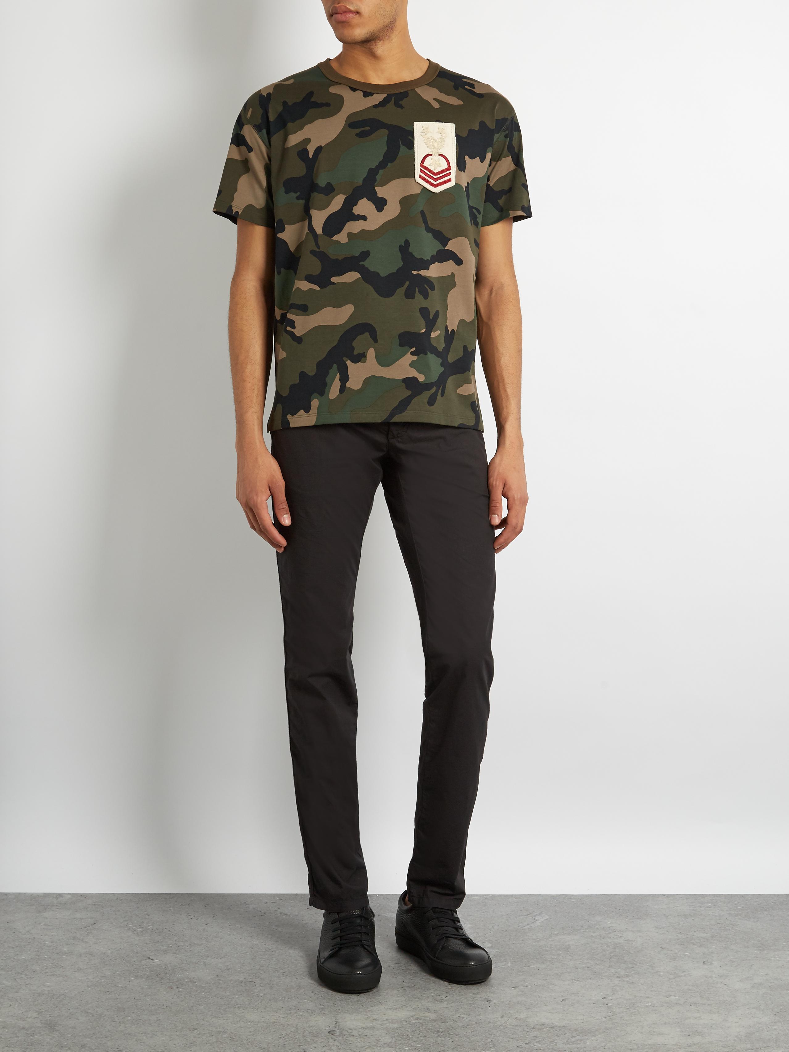 valentino army shirt