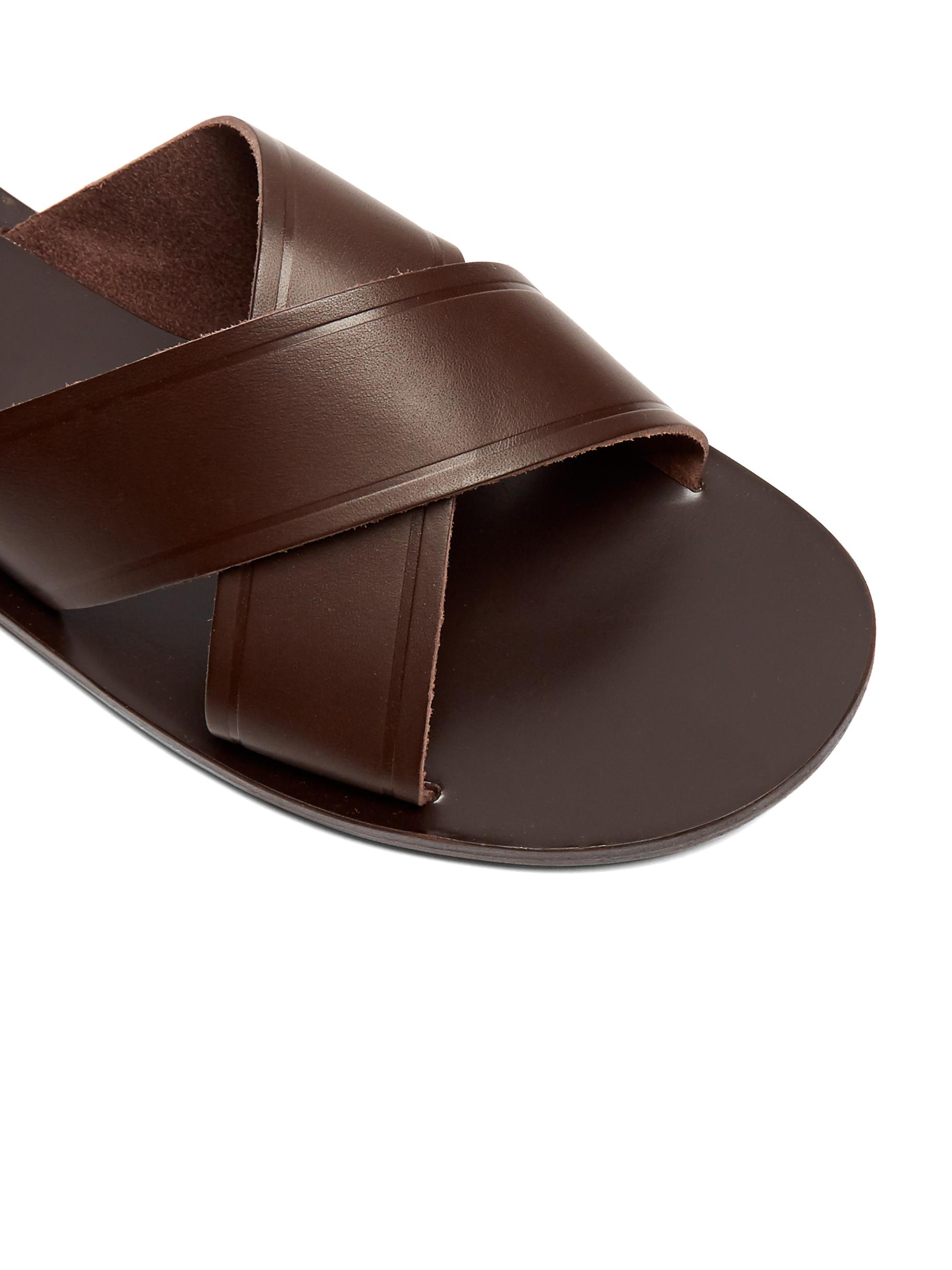 Lyst Ancient Greek Sandals Kritonas Leather Sandals in Brown for Men