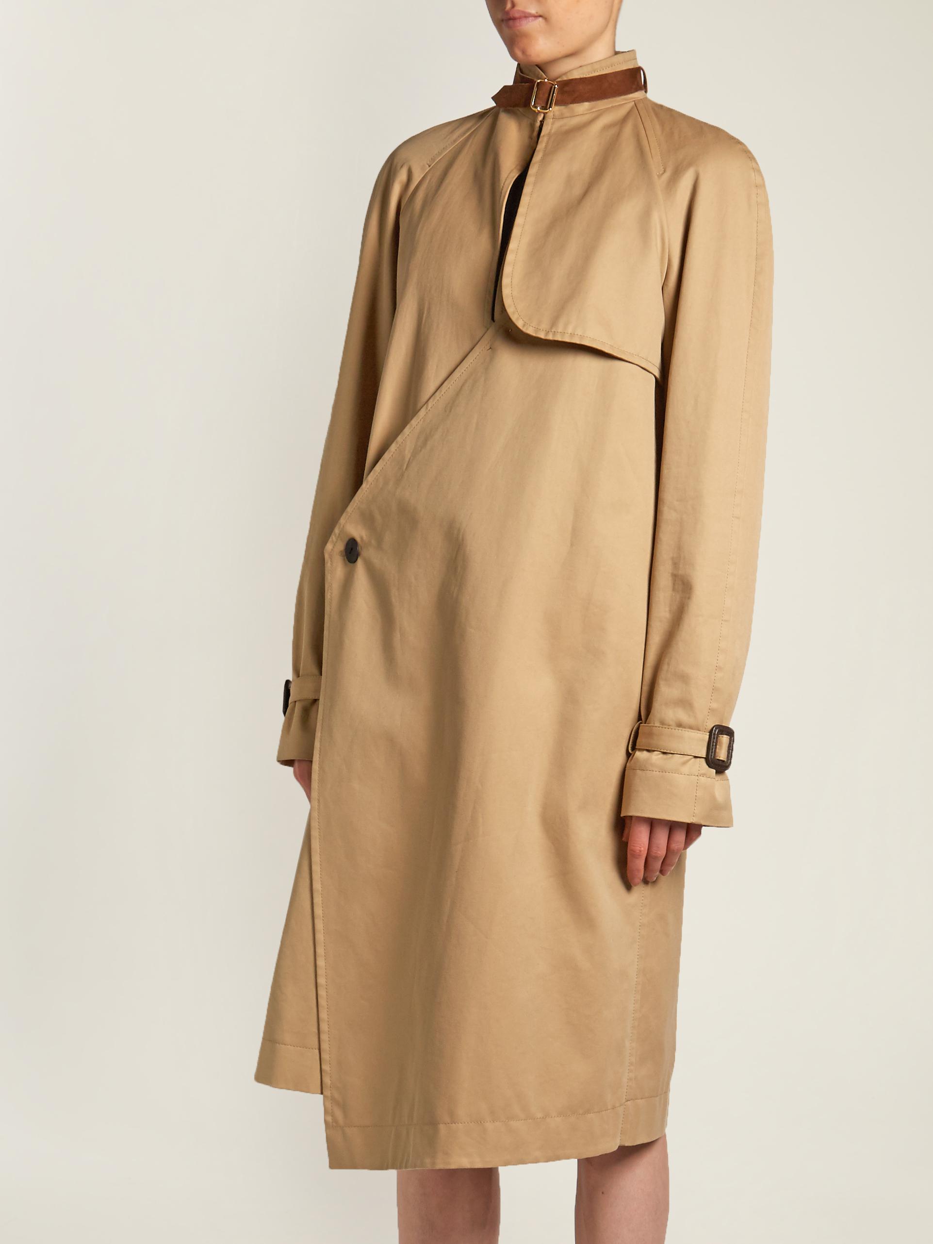 Lyst - JW Anderson Asymmetric Neck-strap Trench Coat in Natural