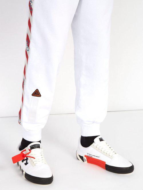 off white vulc low canvas