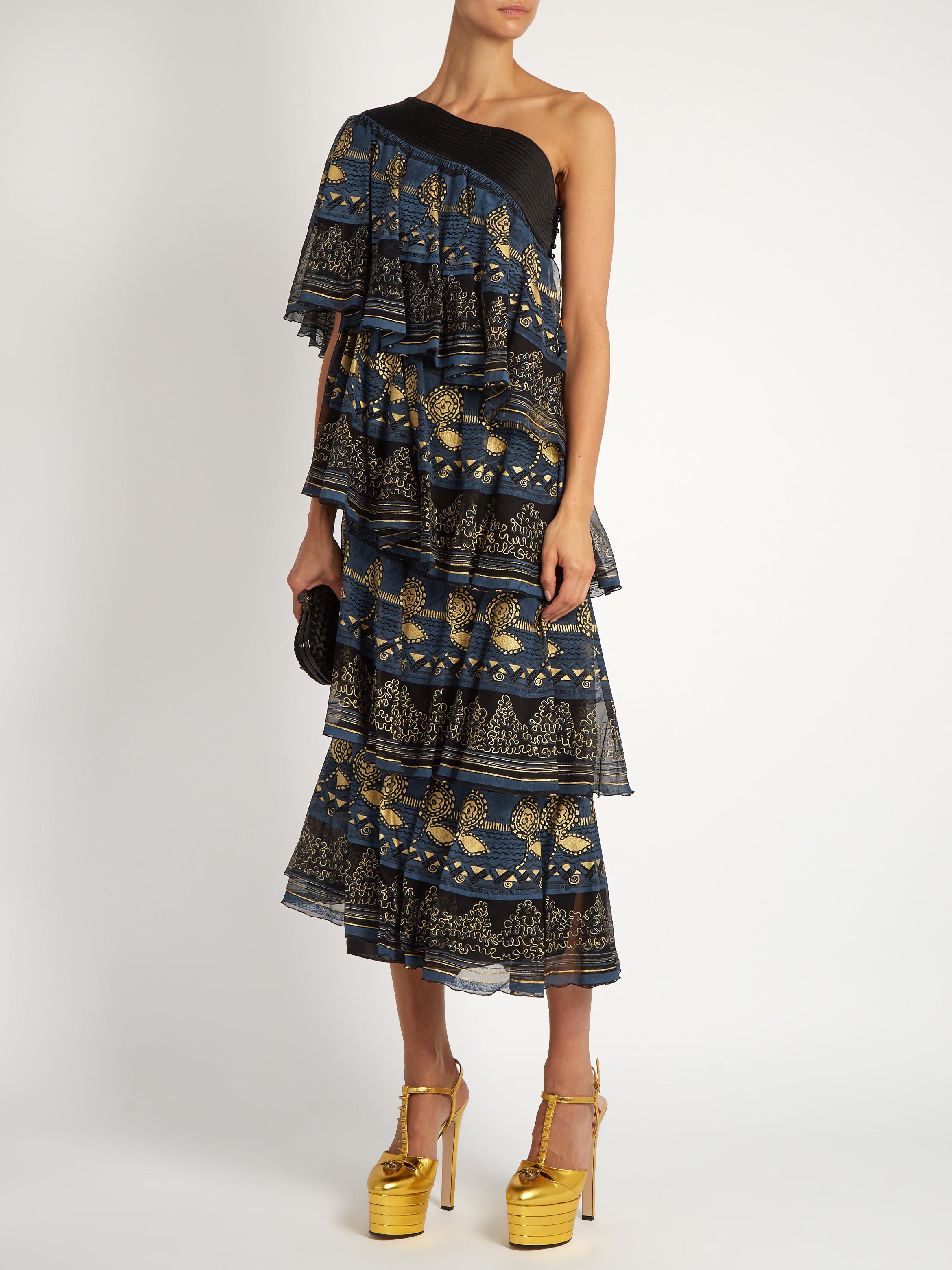 Lyst Zandra Rhodes Archive I The 1969 Knitted Circle Dress In Black View Fullscreen