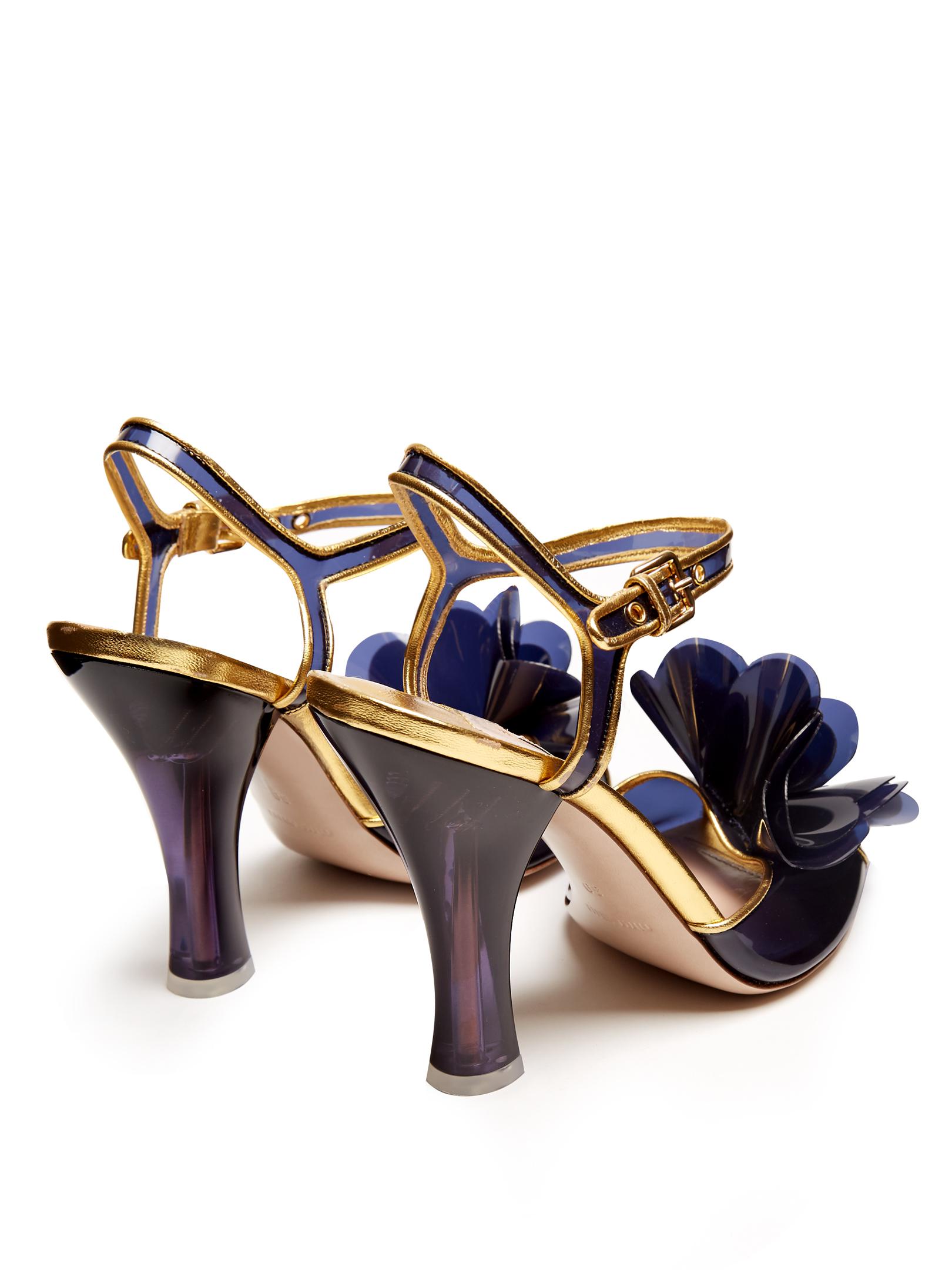 miu miu flower sandals