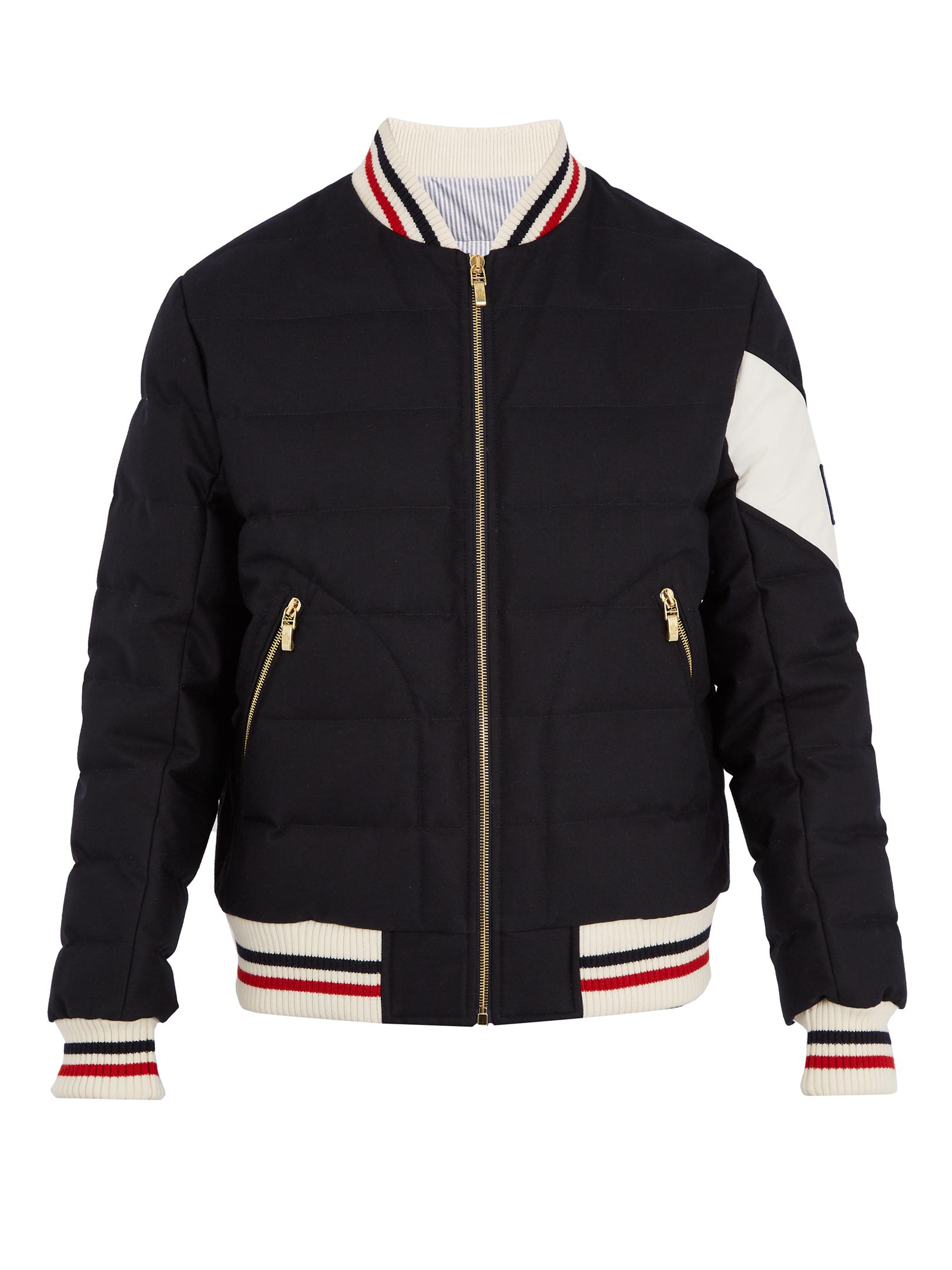 moncler Bikers et Blouson aviateur BLEU moncler Bikers et Blouson aviateur BLEU