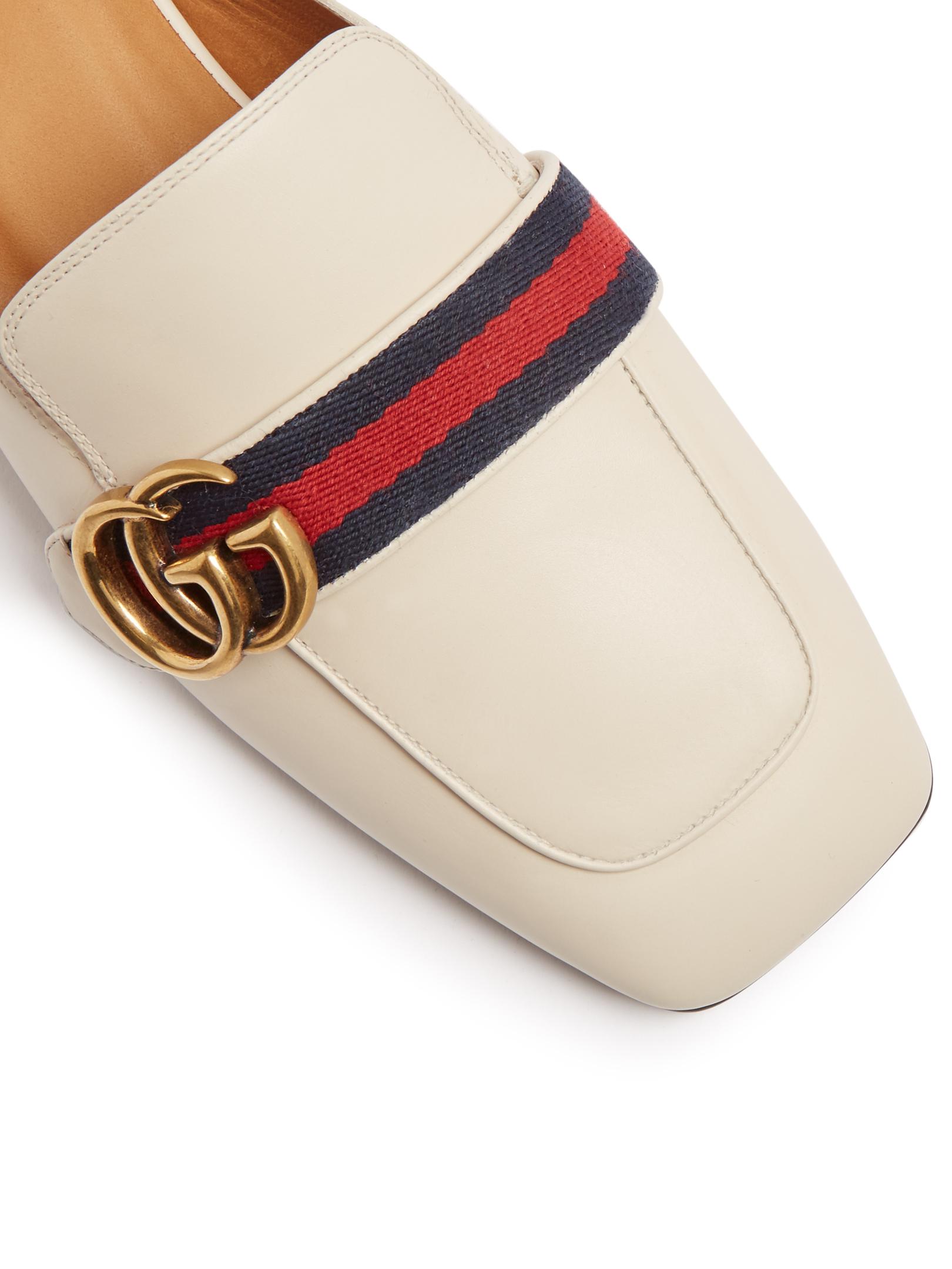 gucci style backless loafers
