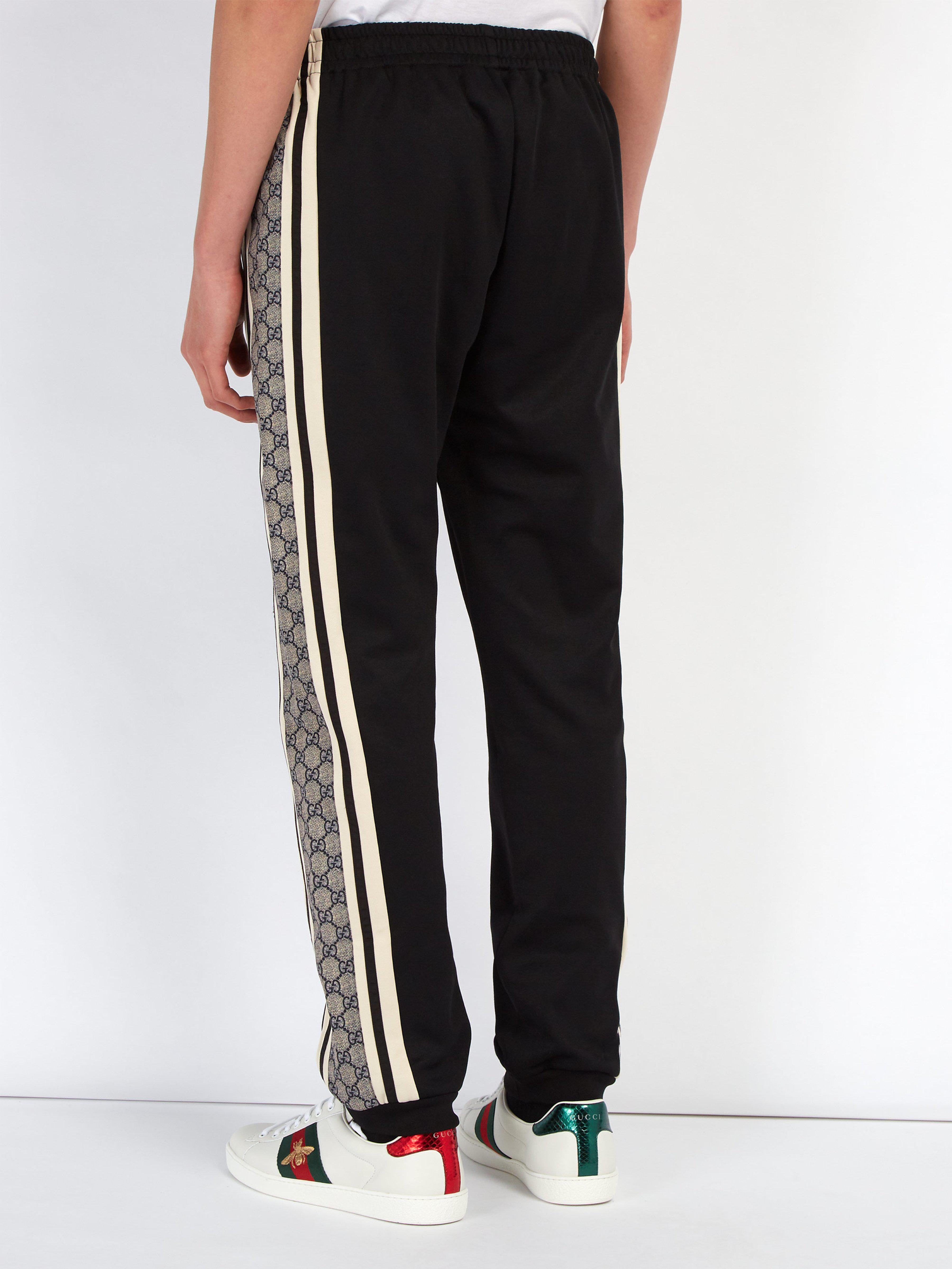 Gucci Gg Logo Track Pants in Black for Men Lyst