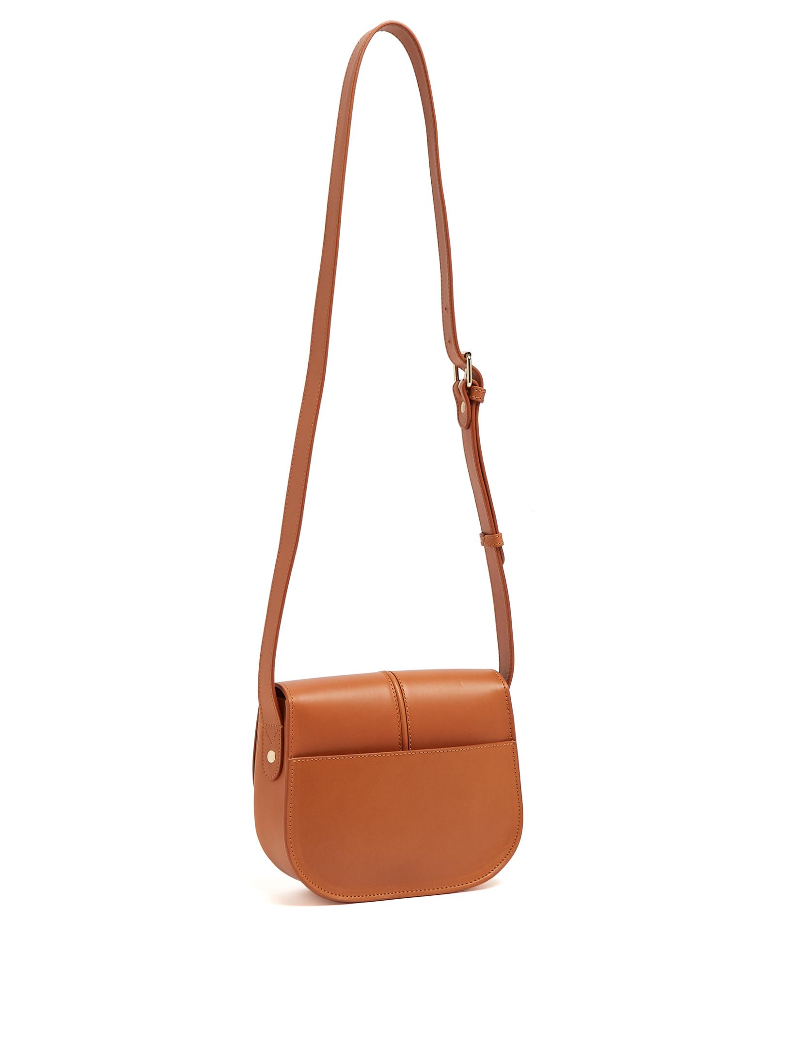 Lyst A.P.C. Betty Leather Crossbody Bag in Brown