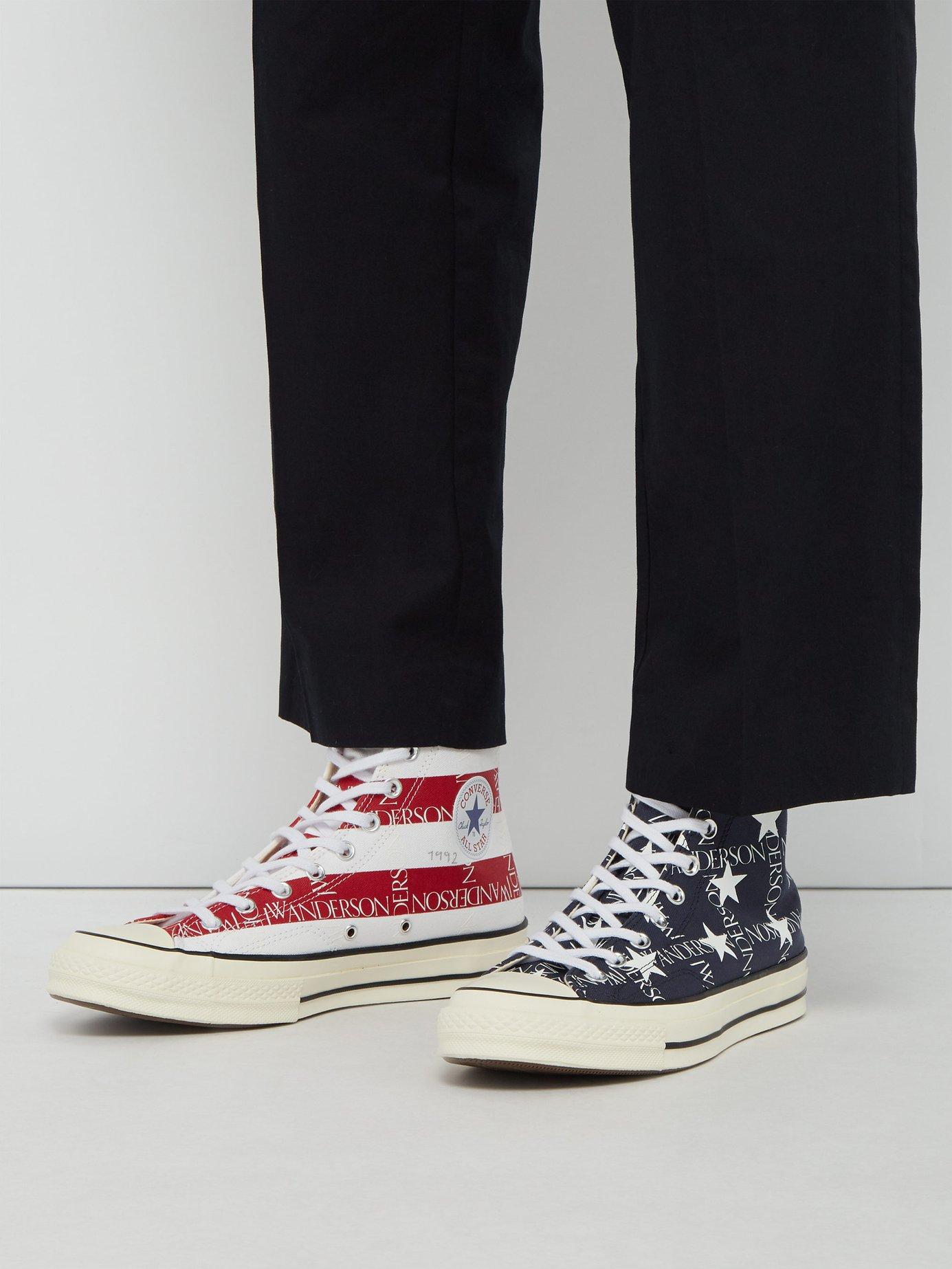 Converse Chuck 70 Stars & Stripes Printed Canvas Trainers in Blue for ...