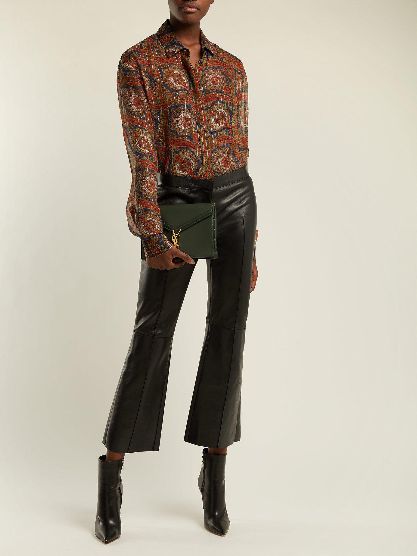 ysl cassandra bag green