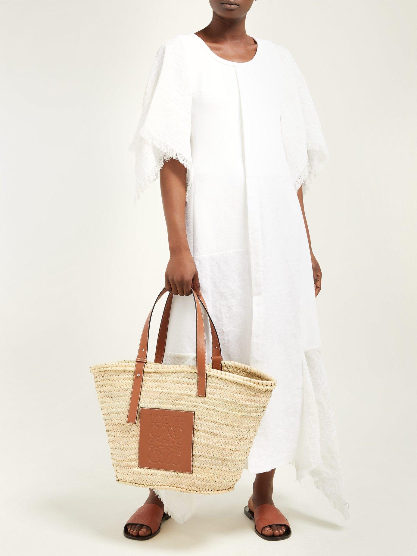 Loewe Large Woven Basket Bag in Natural Lyst