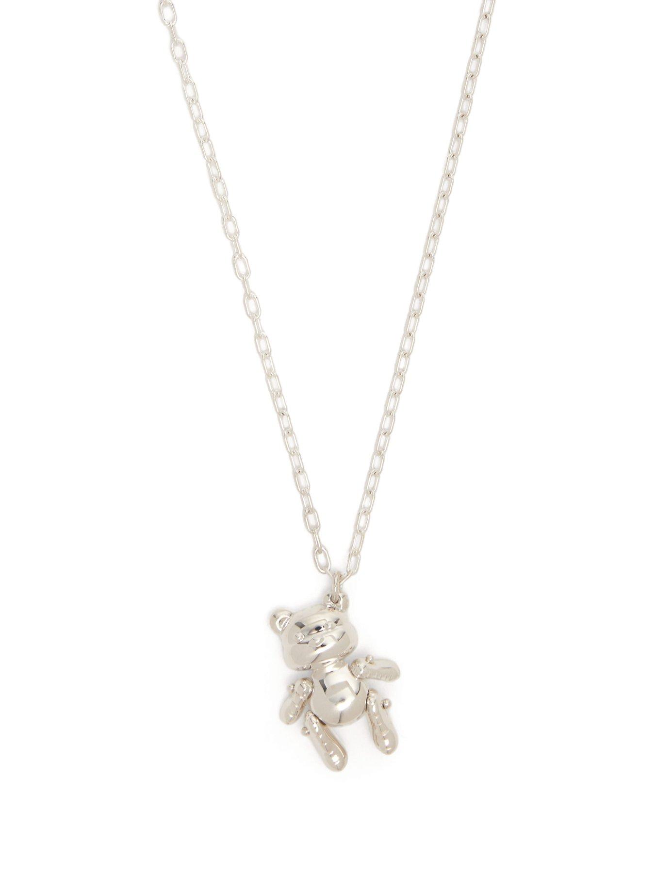 Lyst - Ambush Inflatable Teddy Bear Silver Pendant Necklace in Metallic ...