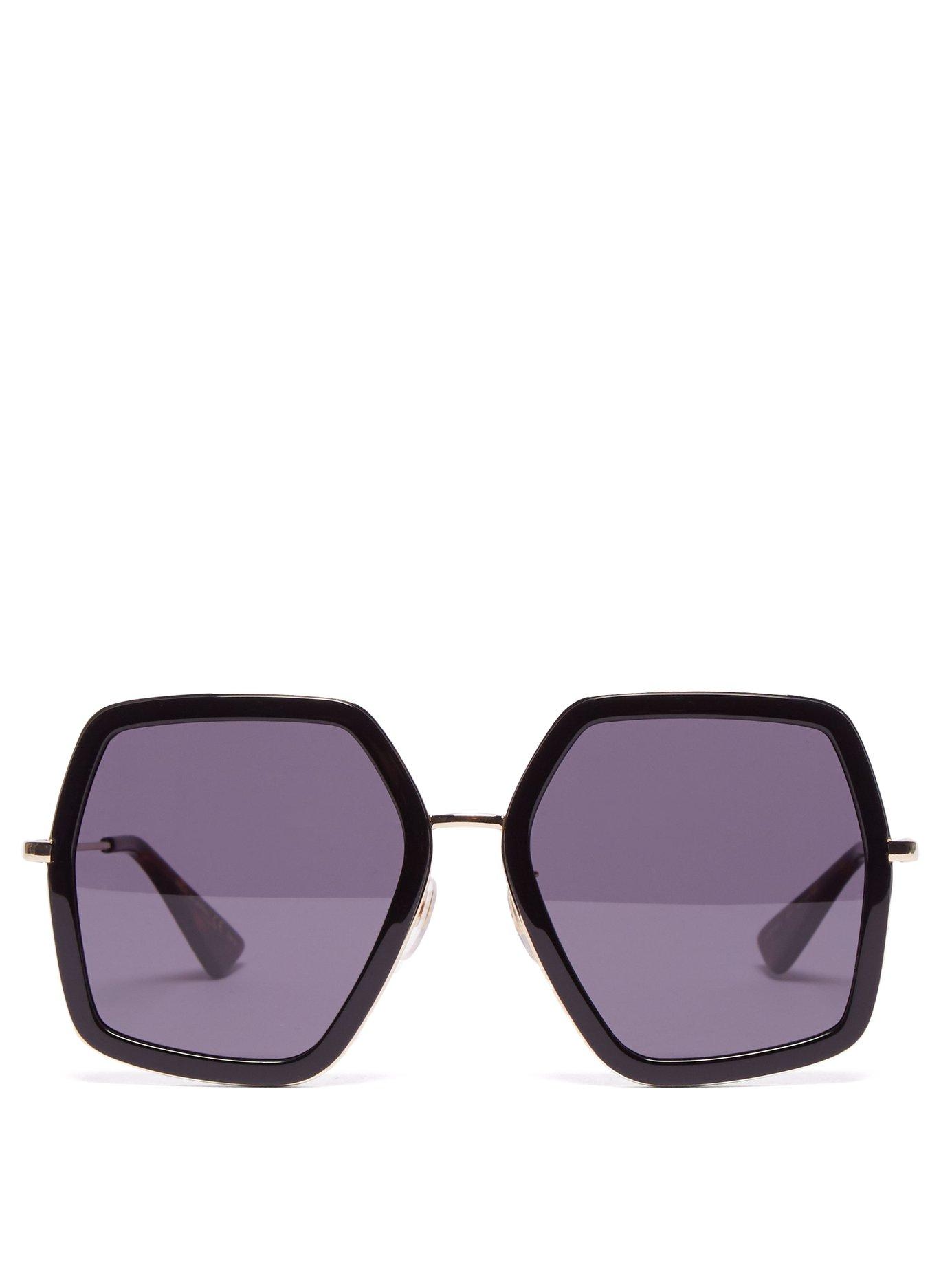gucci hexagon sunglasses