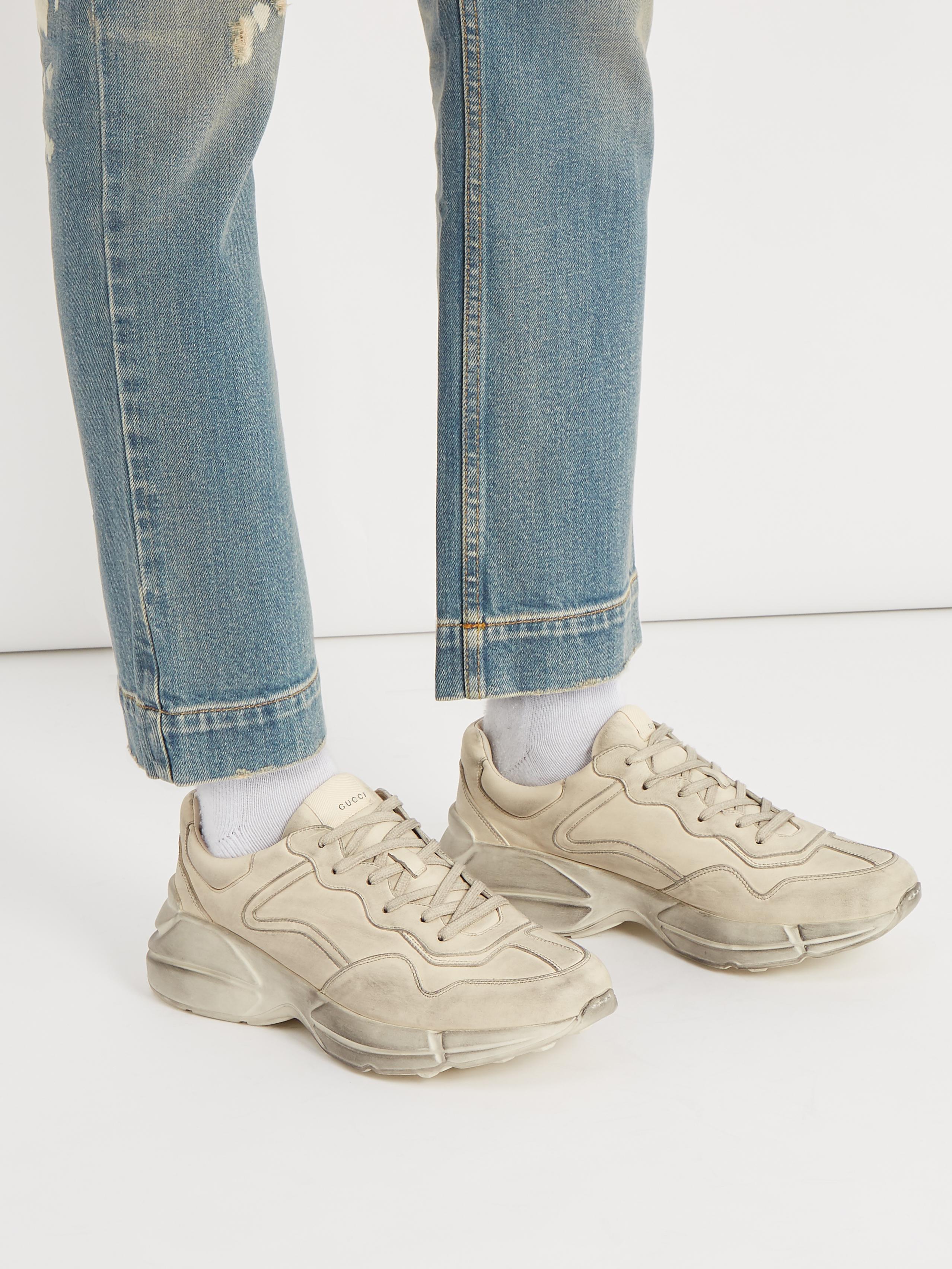 gucci rhyton trainers