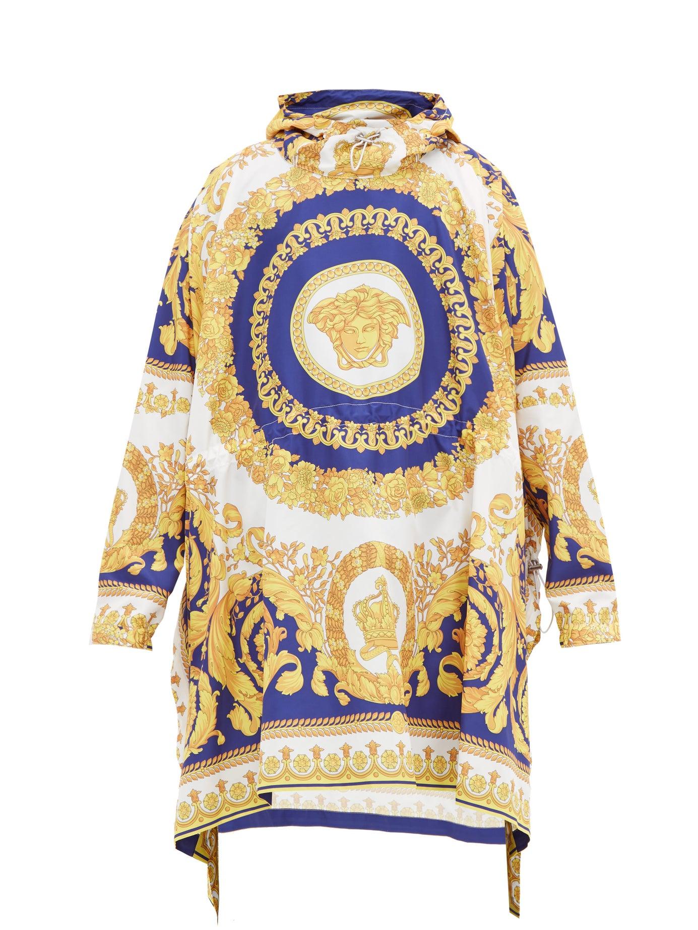 Versace Baroque Print Technical Poncho for Men - Lyst