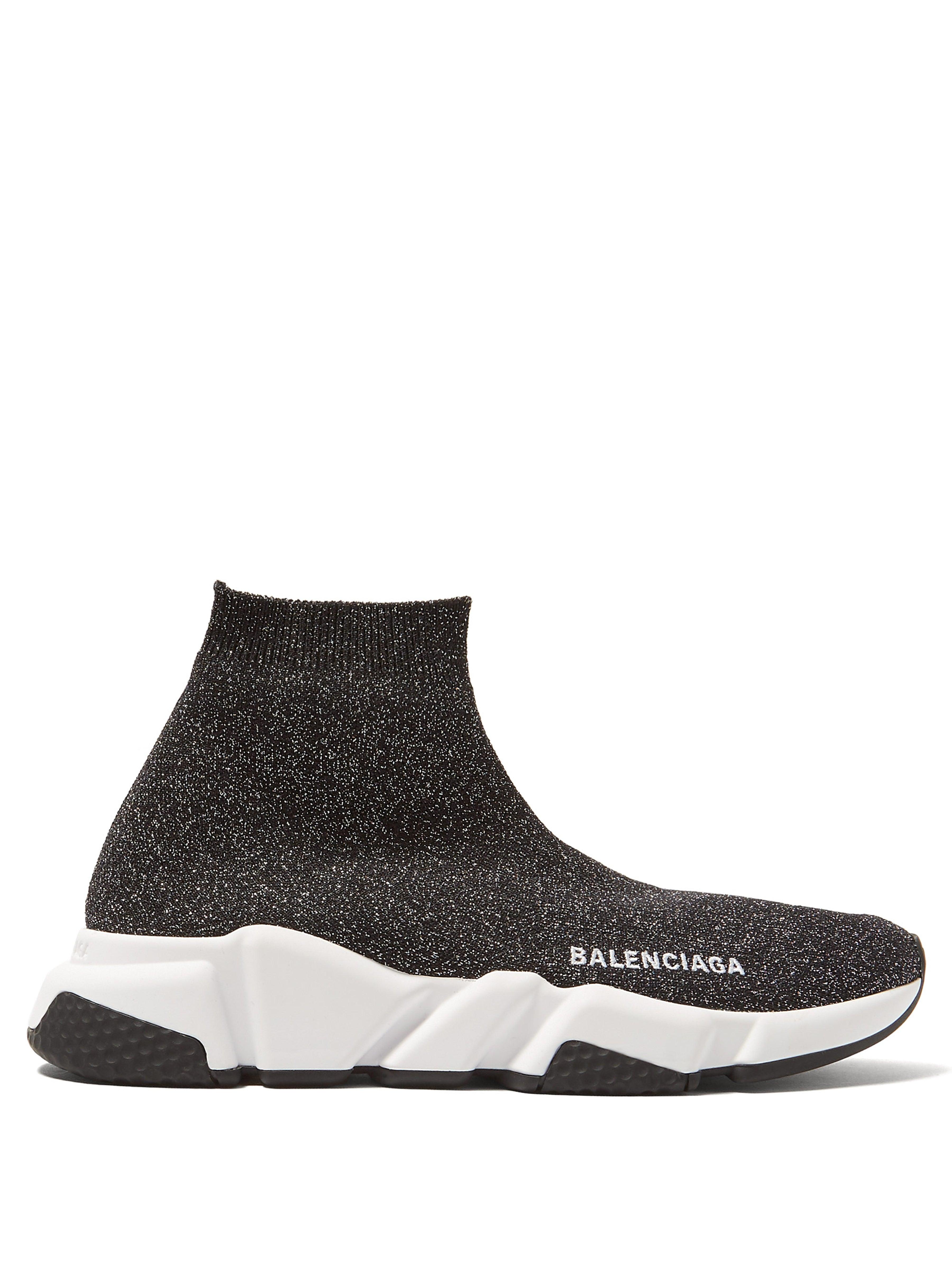 balenciaga speed lurex trainers