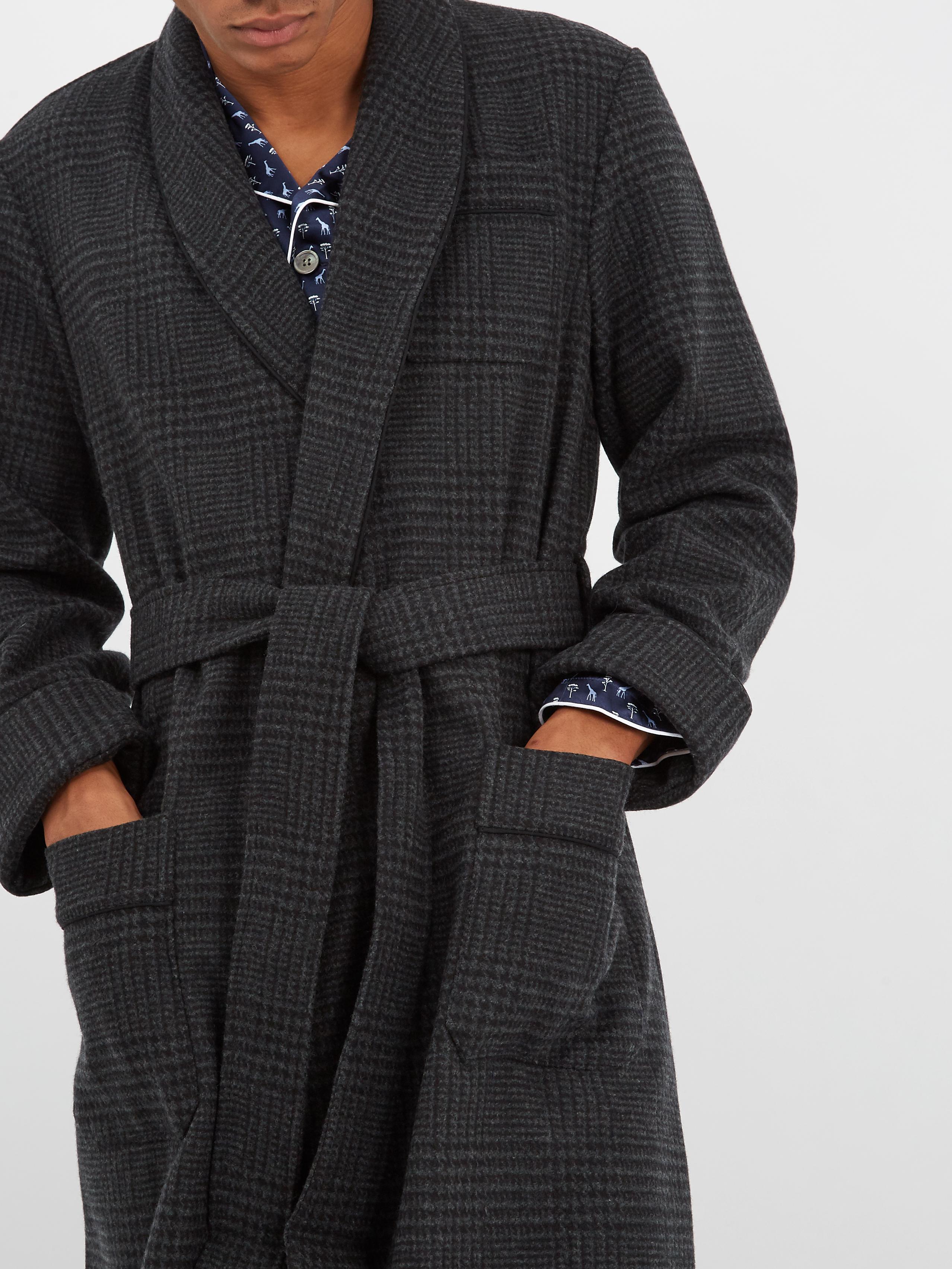 derek rose wool robe