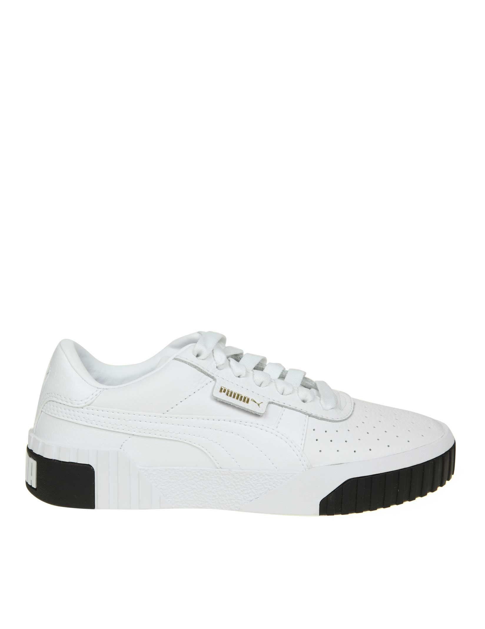 puma leather shoes white