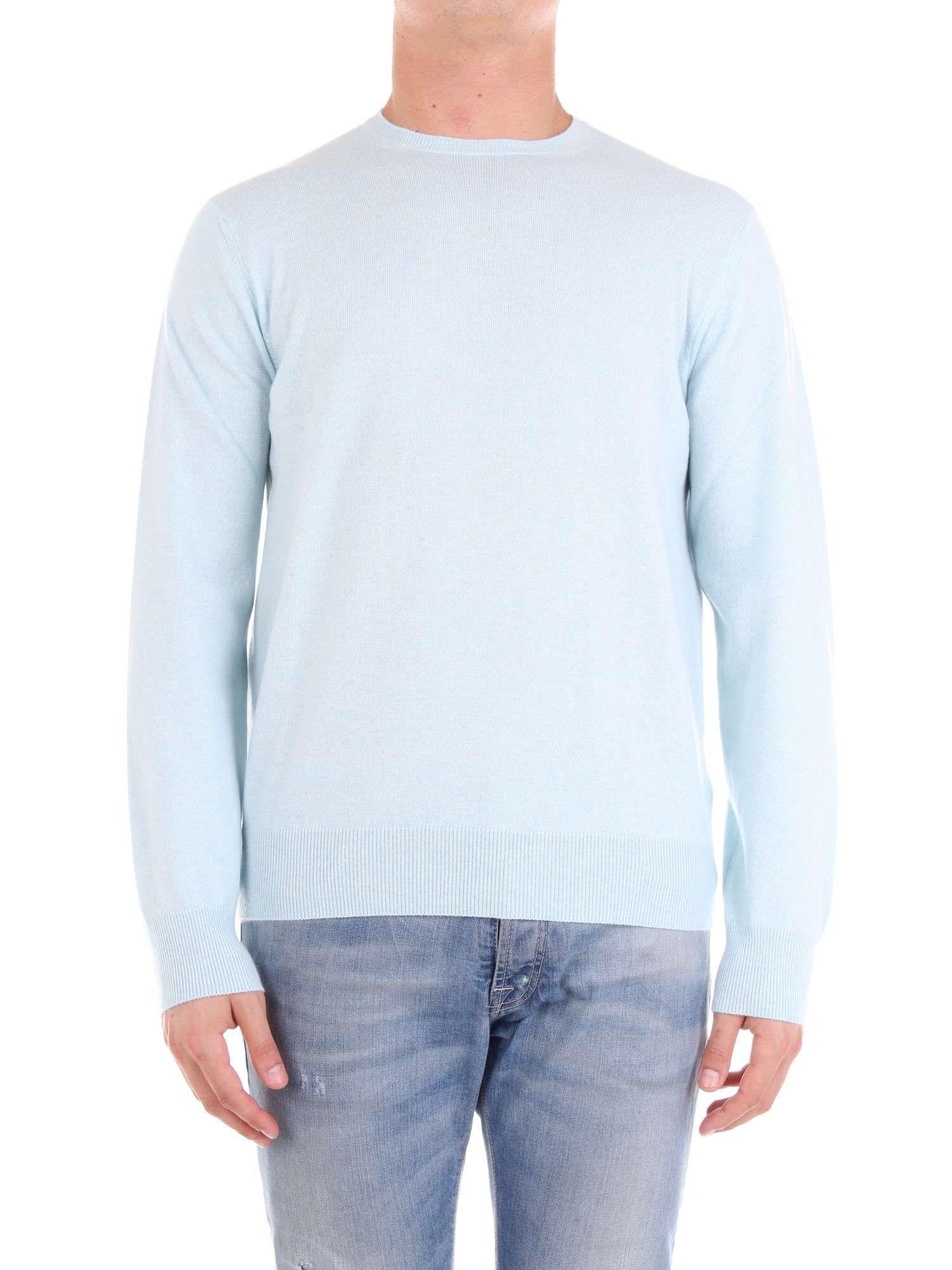 Cruciani Light Blue Cashmere Sweater in Blue for Men Lyst