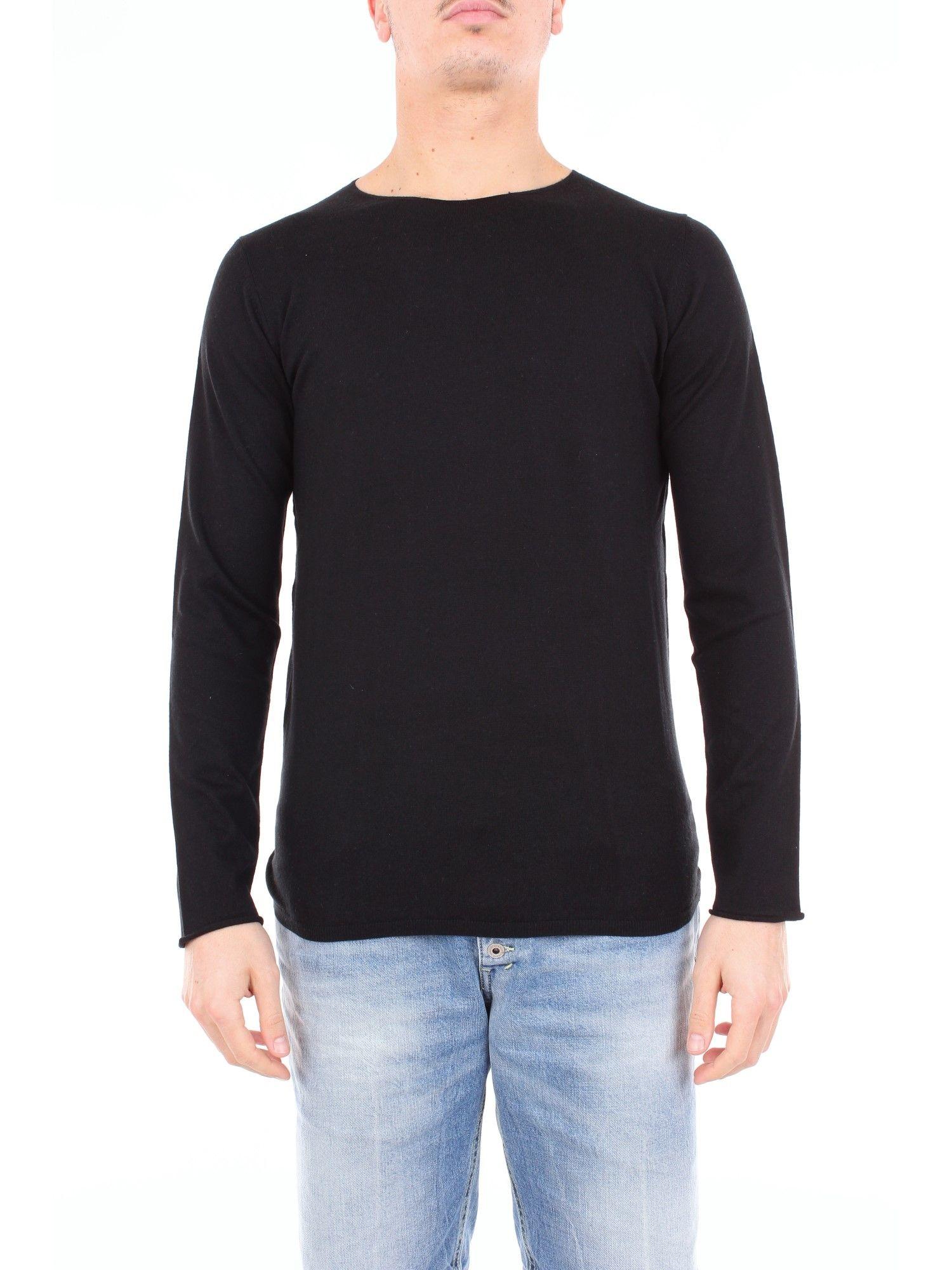 Laneus Black Silk Sweater in Black for Men - Lyst