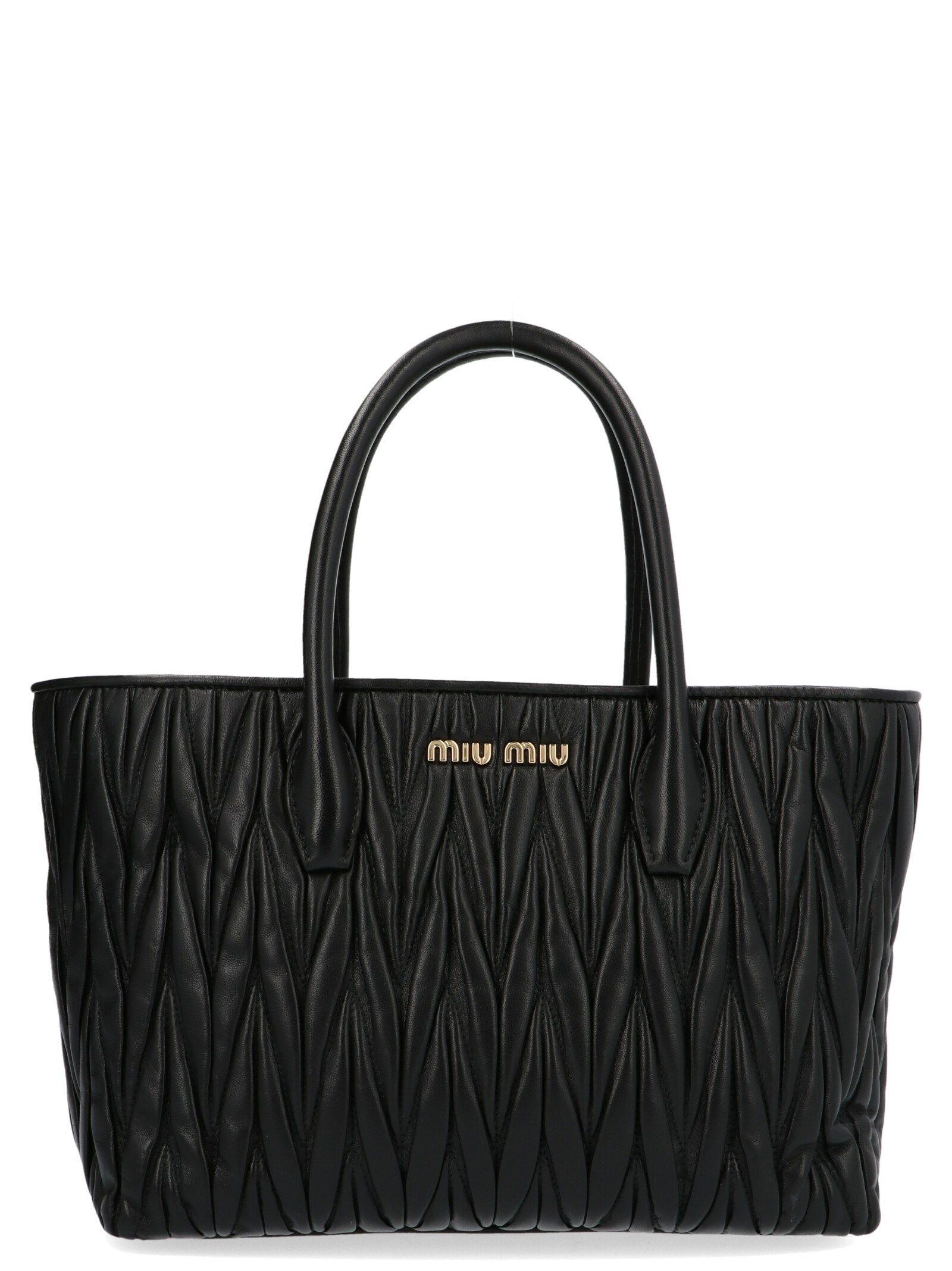 Miu Miu Matelassé Tote Bag in Black - Save 27% - Lyst