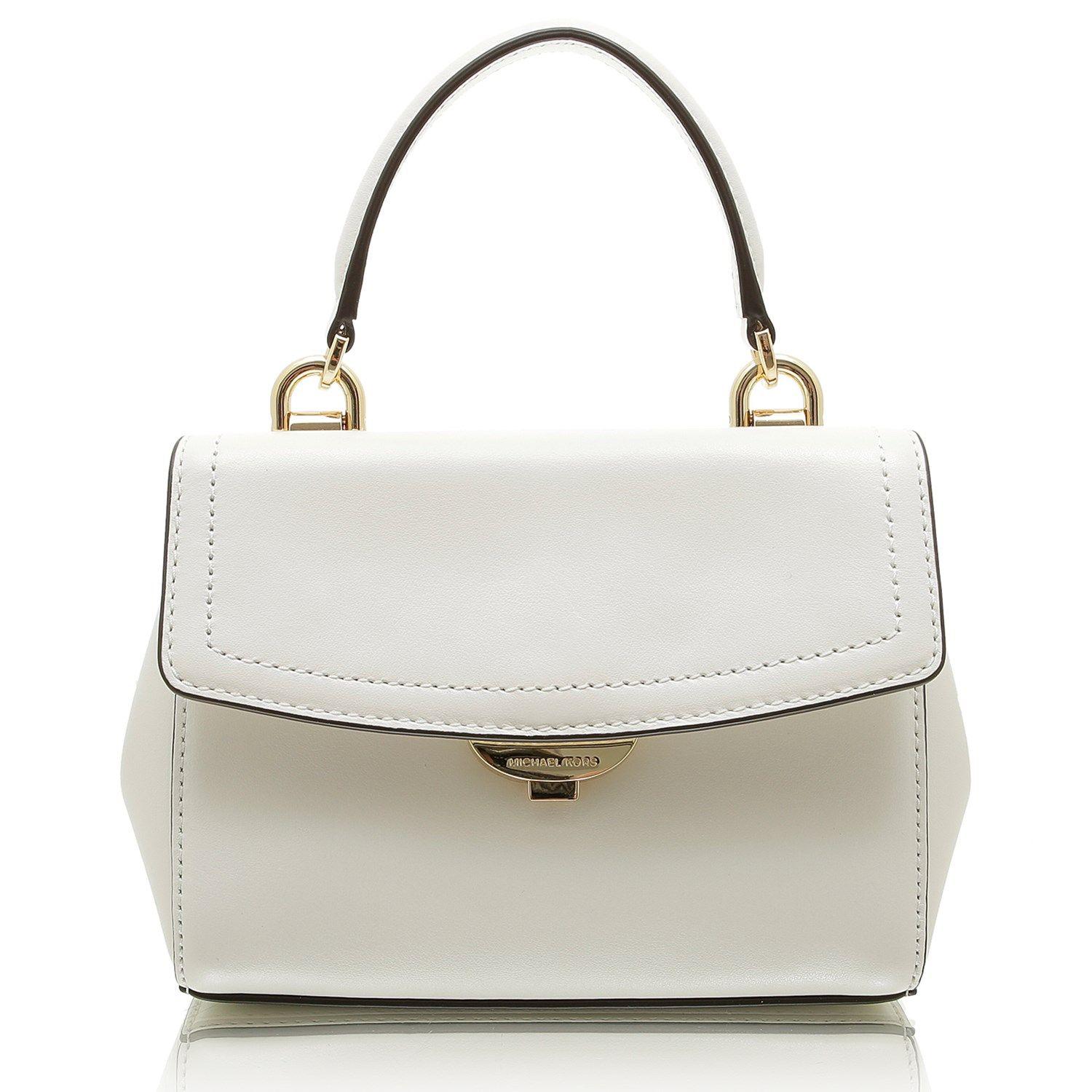 Michael Kors White Leather Handbag in White - Lyst