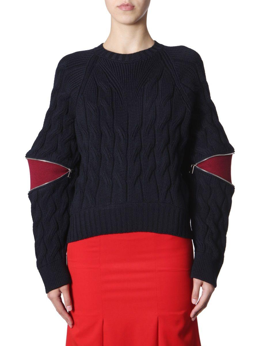 Alexander McQueen Contrasting Panels Jumper in Blue - Save 29% - Lyst