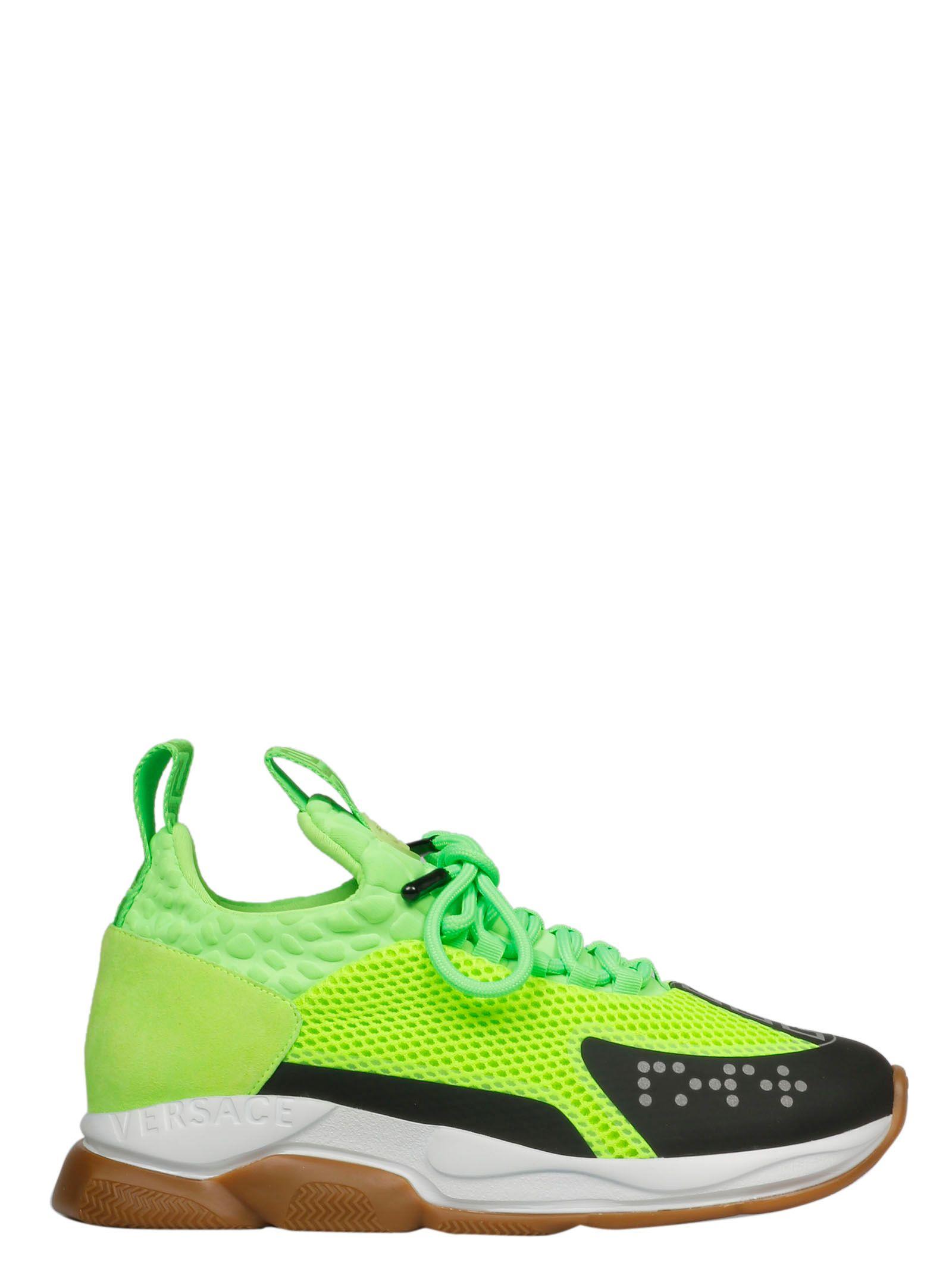 Versace Green Nylon Sneakers in Green for Men - Lyst