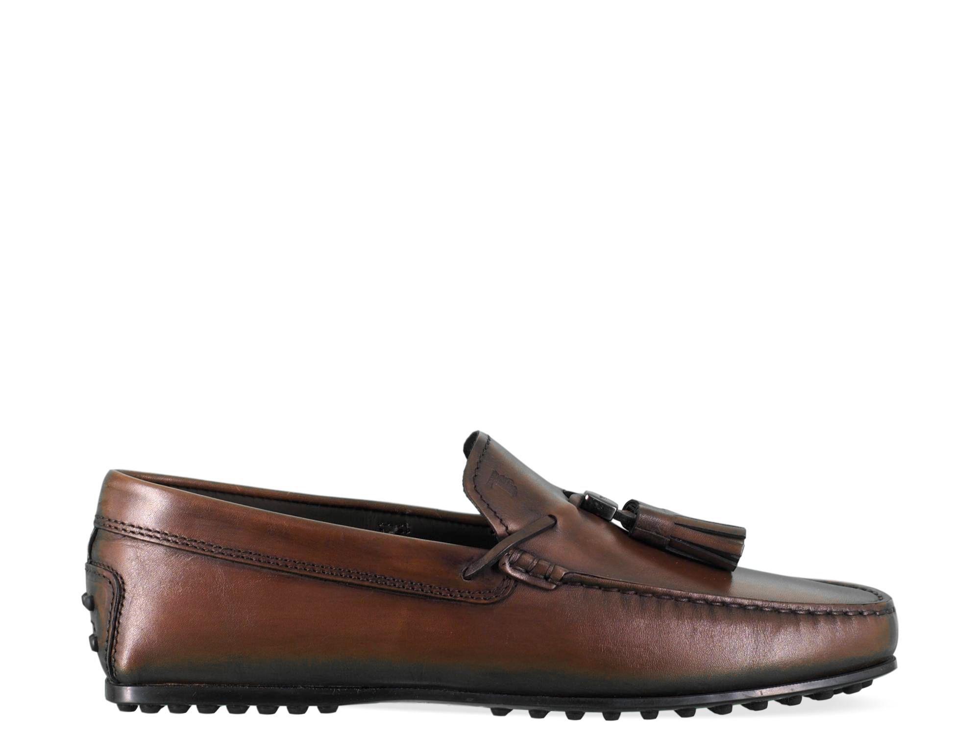 brown leather loafers men's