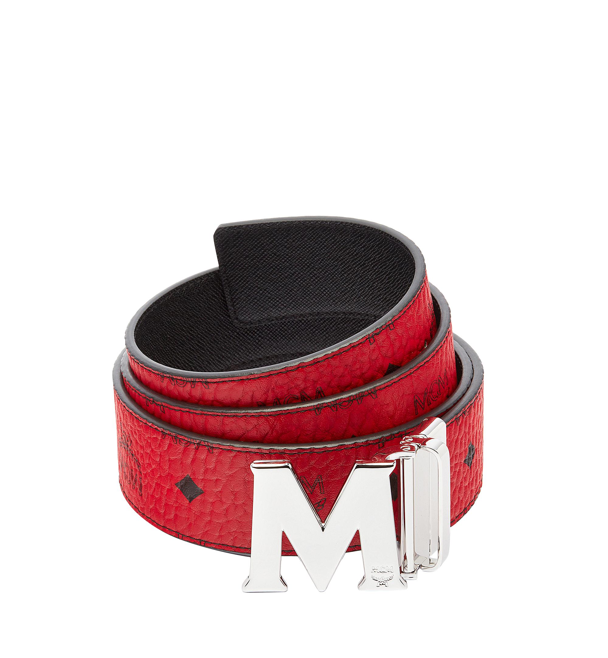 Lyst - Mcm Claus Reversible Belt 1.8&quot; in Red for Men