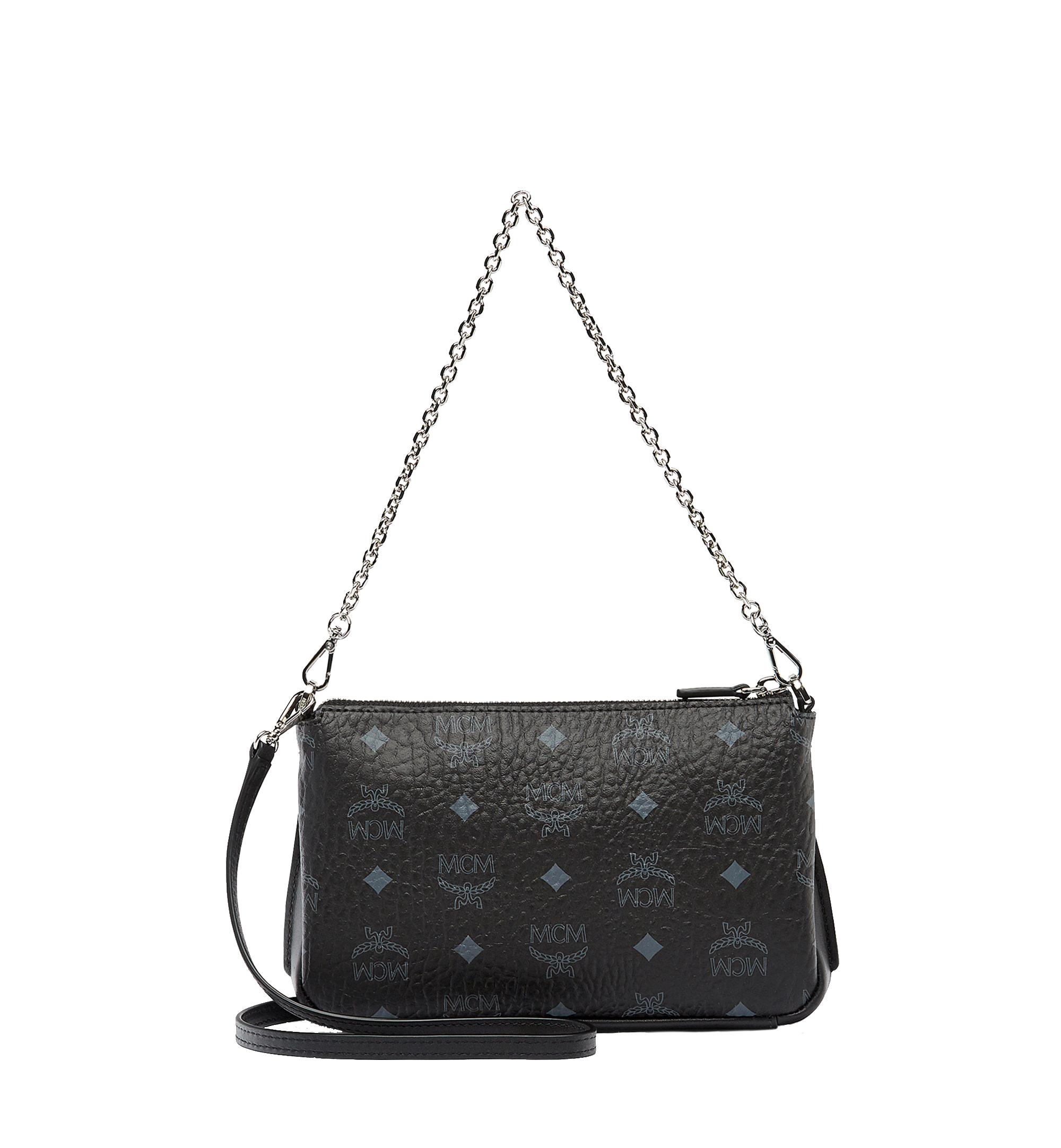 Lyst Mcm Millie Visetos Zip Crossbody in Black