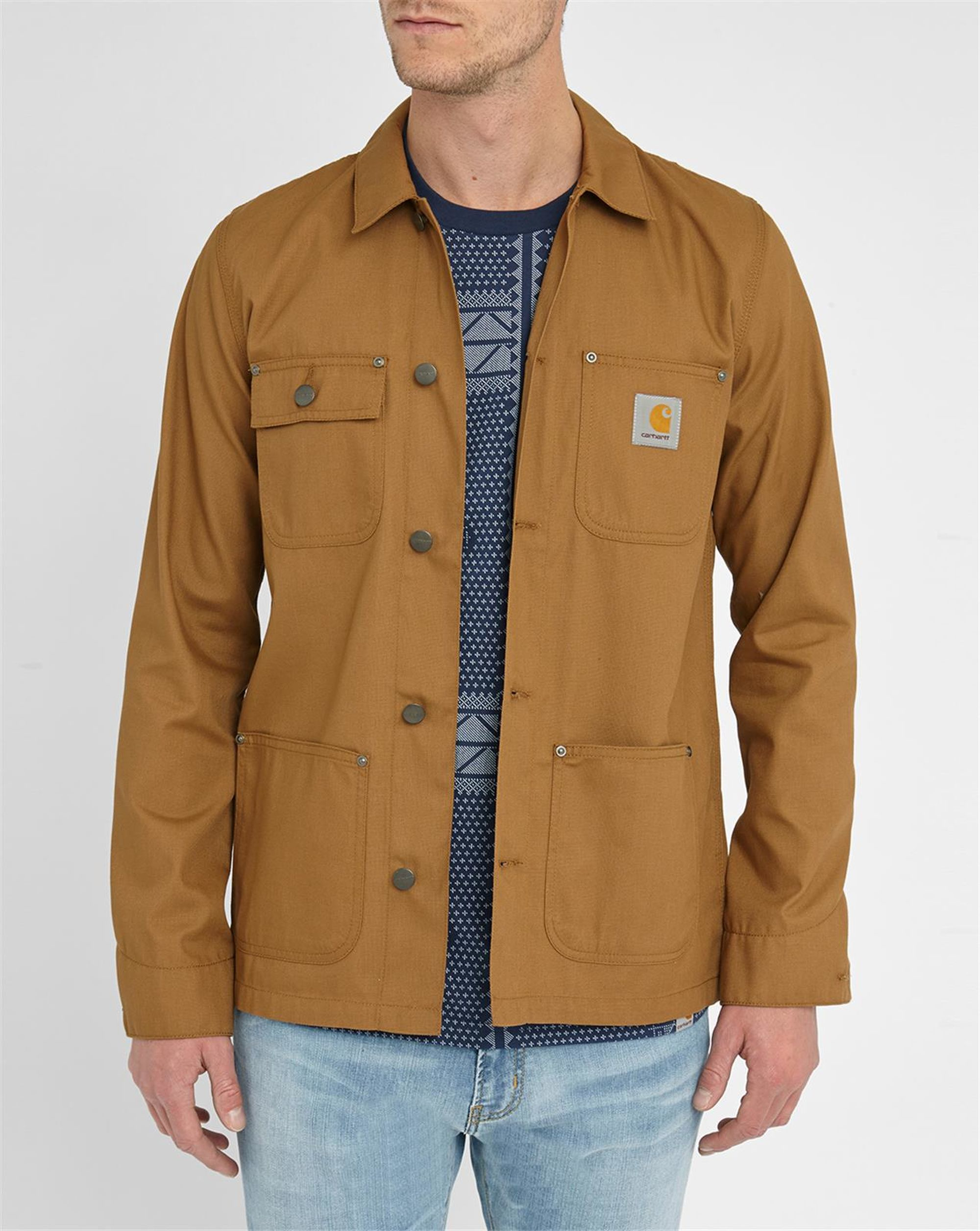Carhartt wip Camel Michigan Worker Jacket in Brown for Men | Lyst