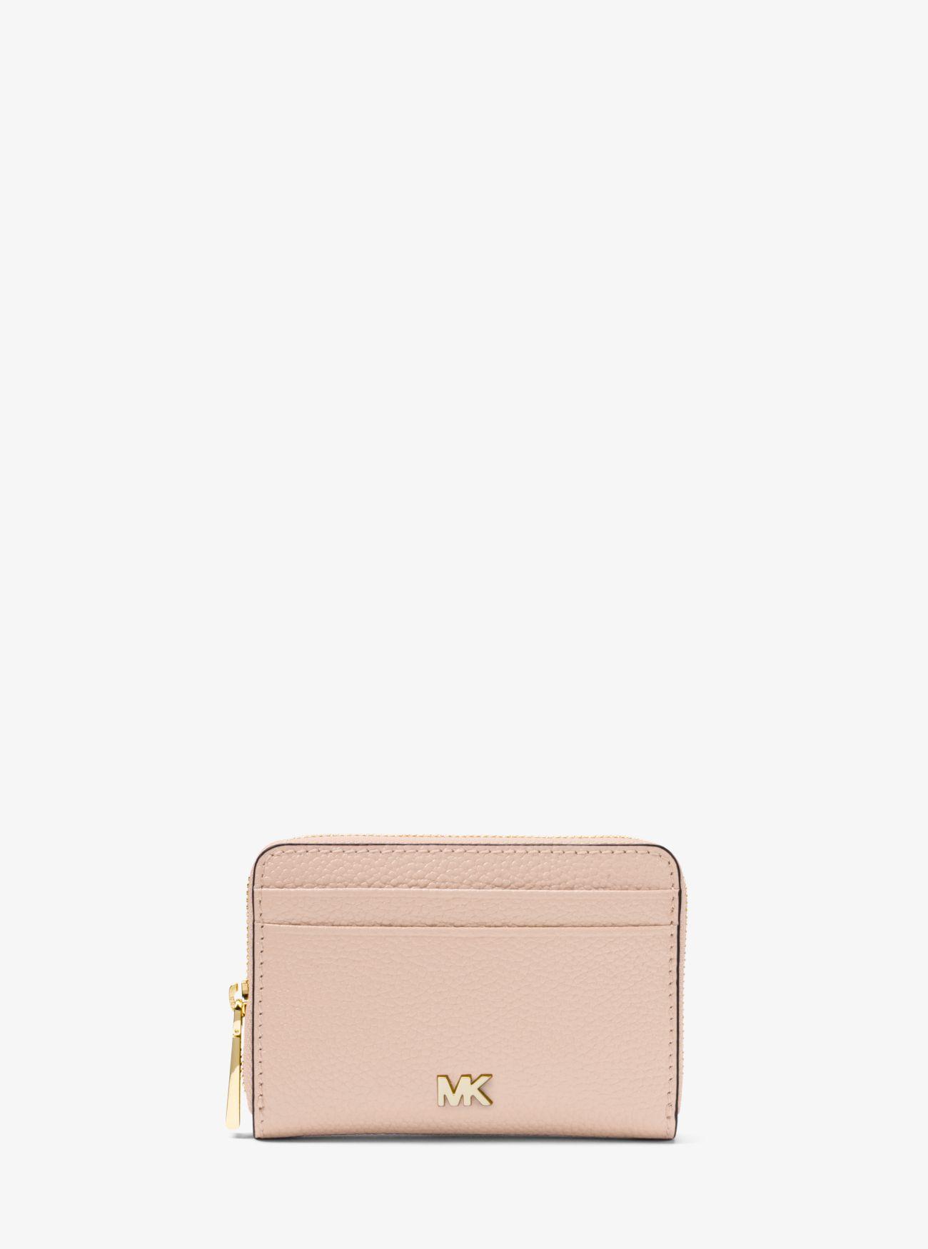 MICHAEL Michael Kors Small Pebbled Leather Wallet in Pink - Save 13% - Lyst