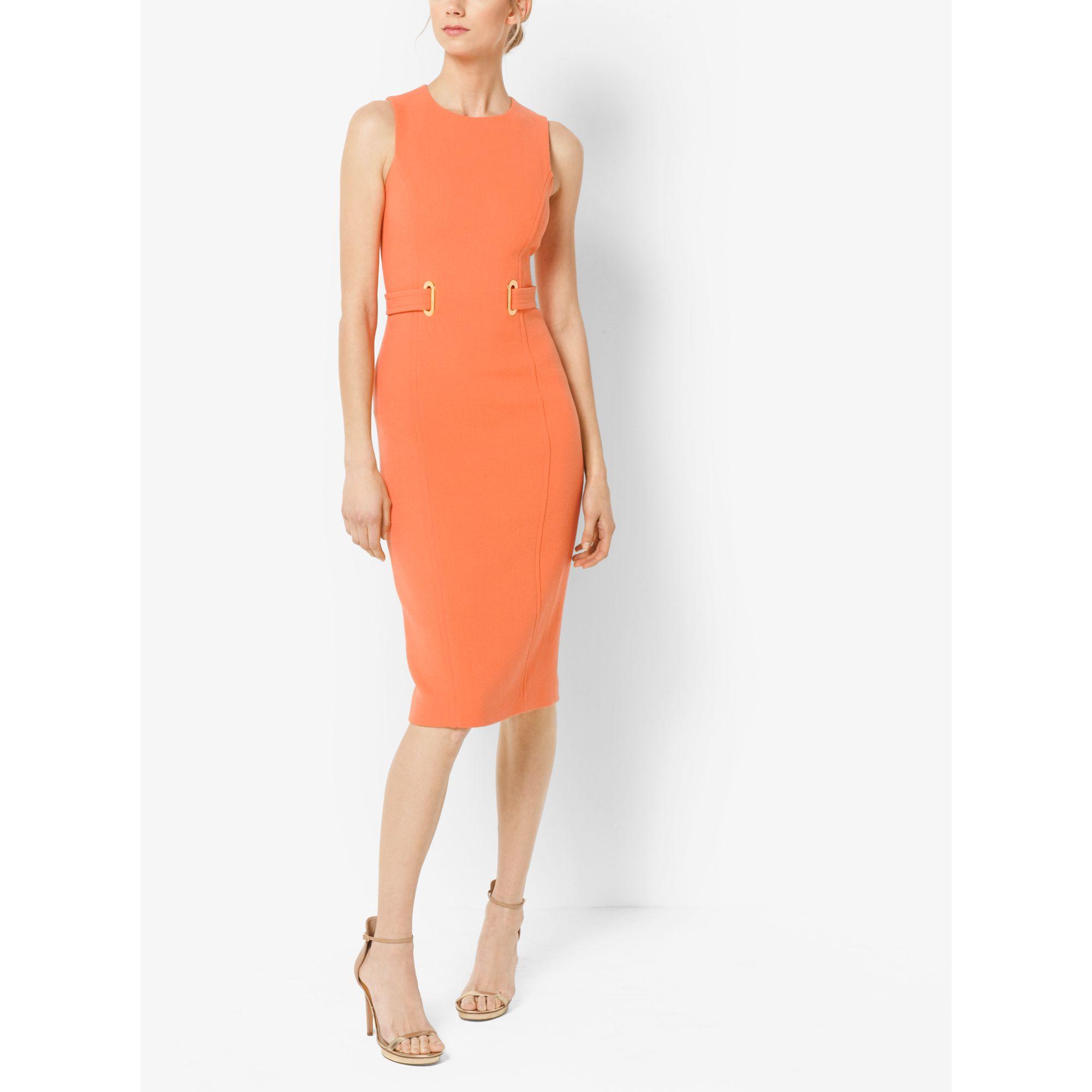 Lyst Michael Kors Stretch Bouclé Crepe Sheath Dress In