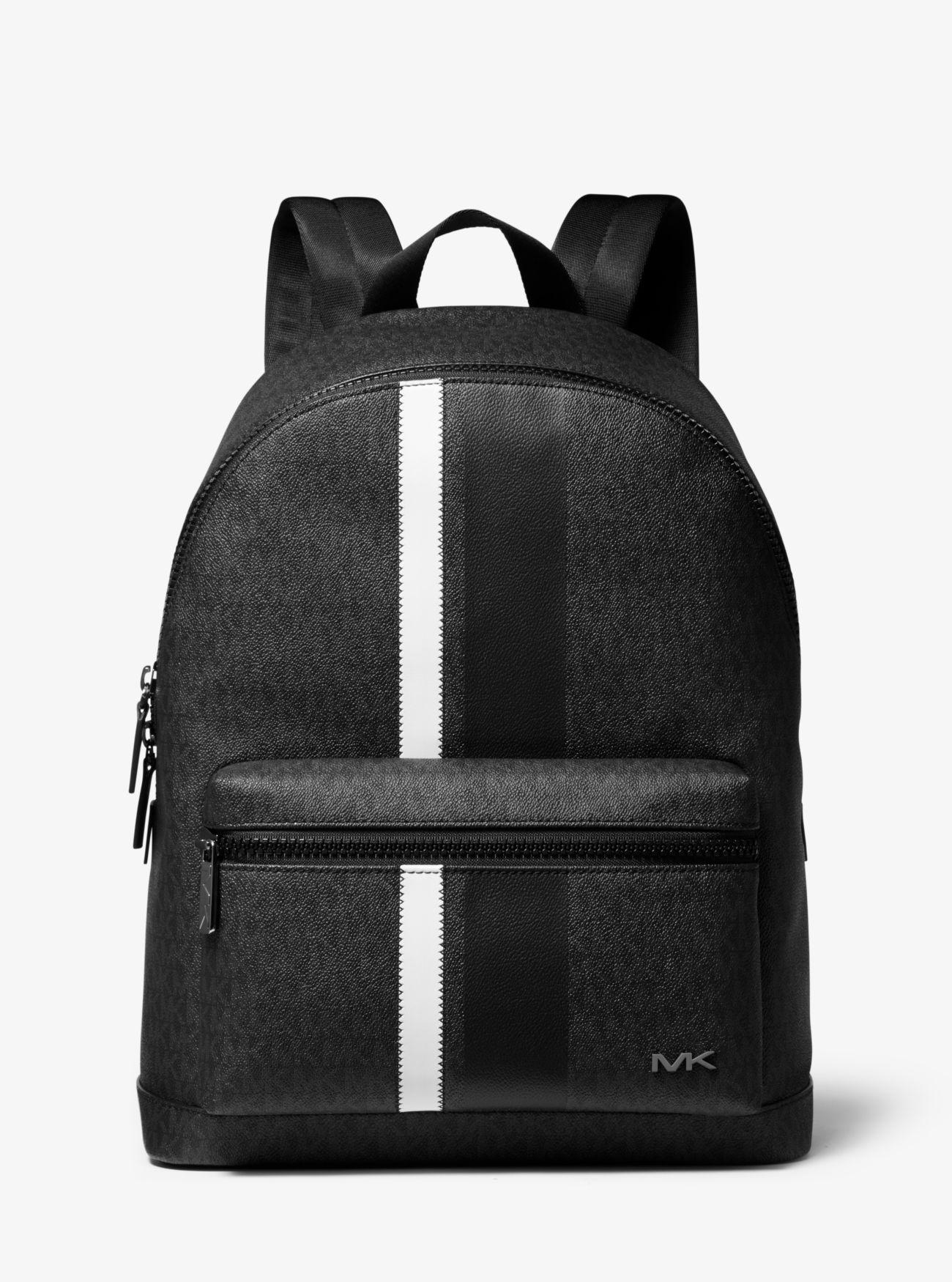 Michael Kors Cooper Logo Stripe Backpack in Black for Men Lyst