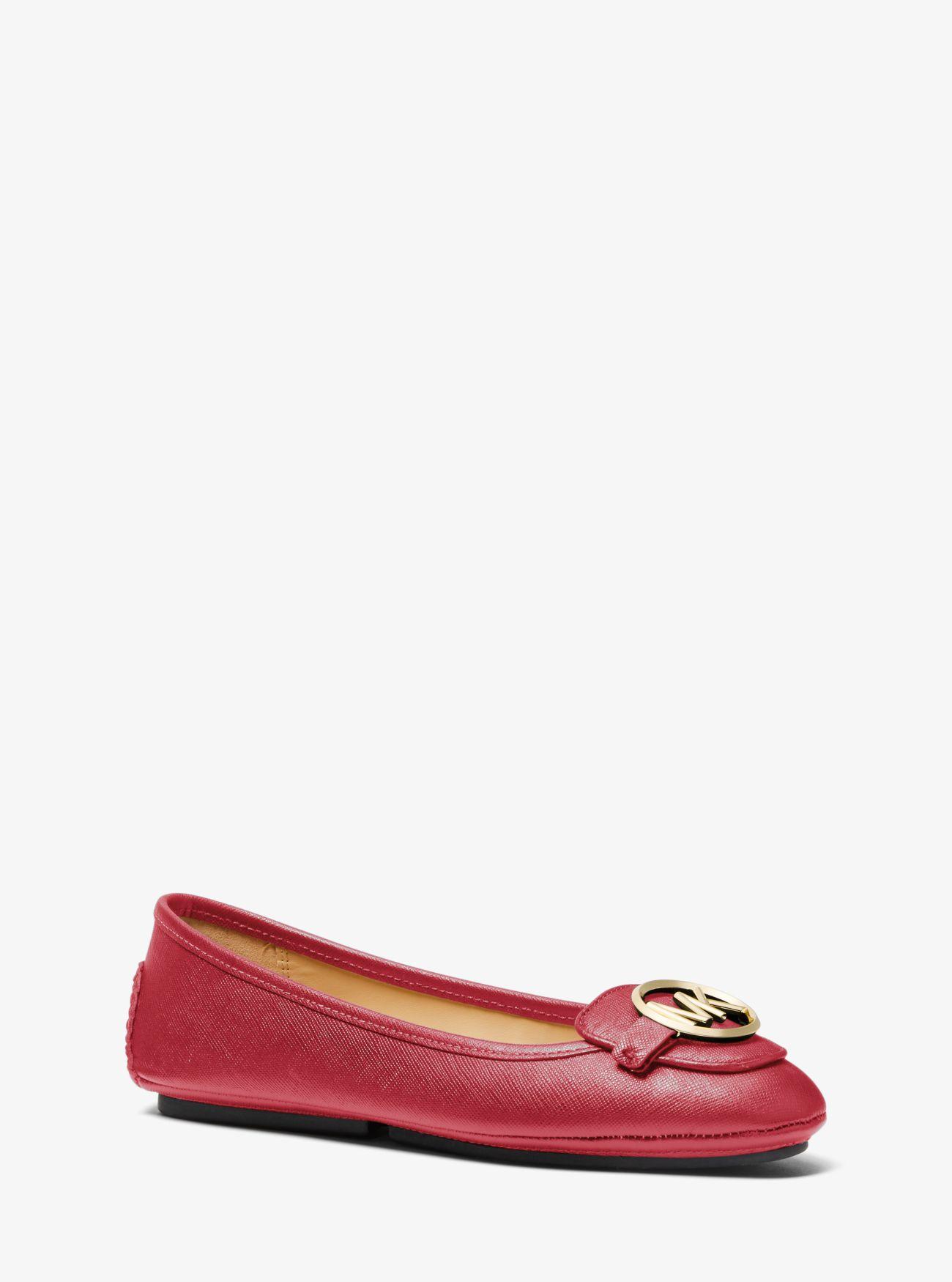 michael kors leather moccasins