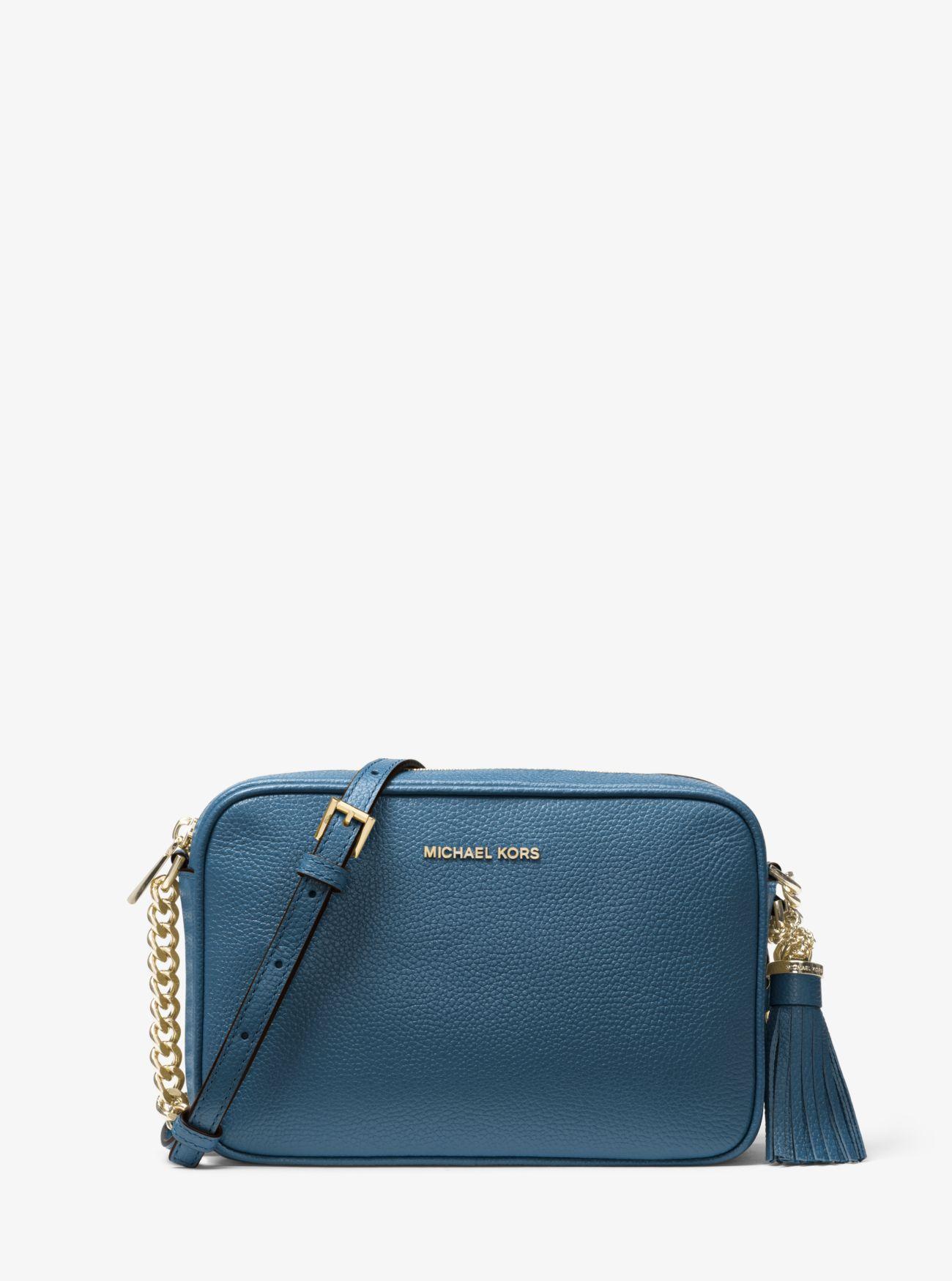 michael michael kors ginny leather crossbody bag