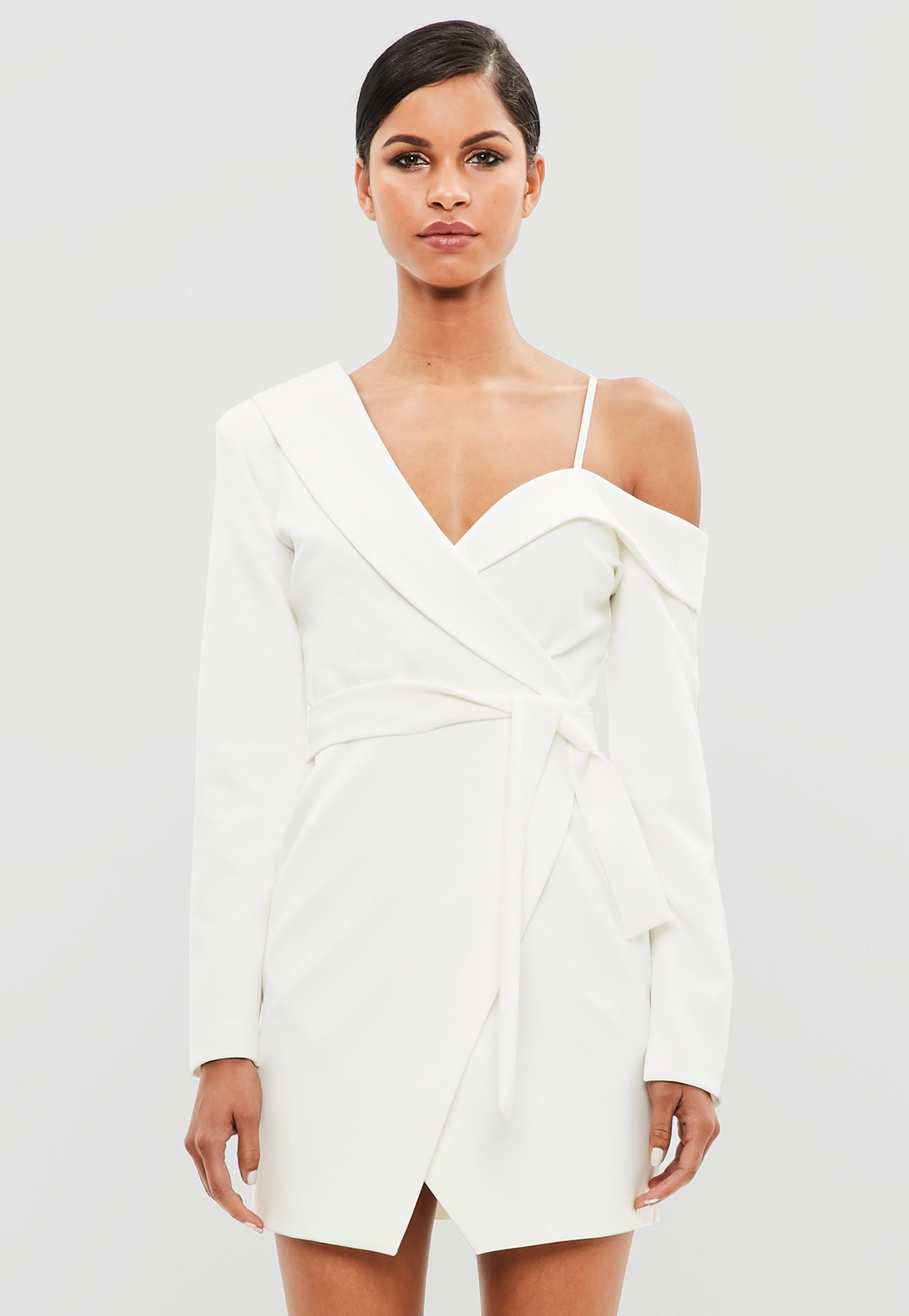 White One Shoulder Dress