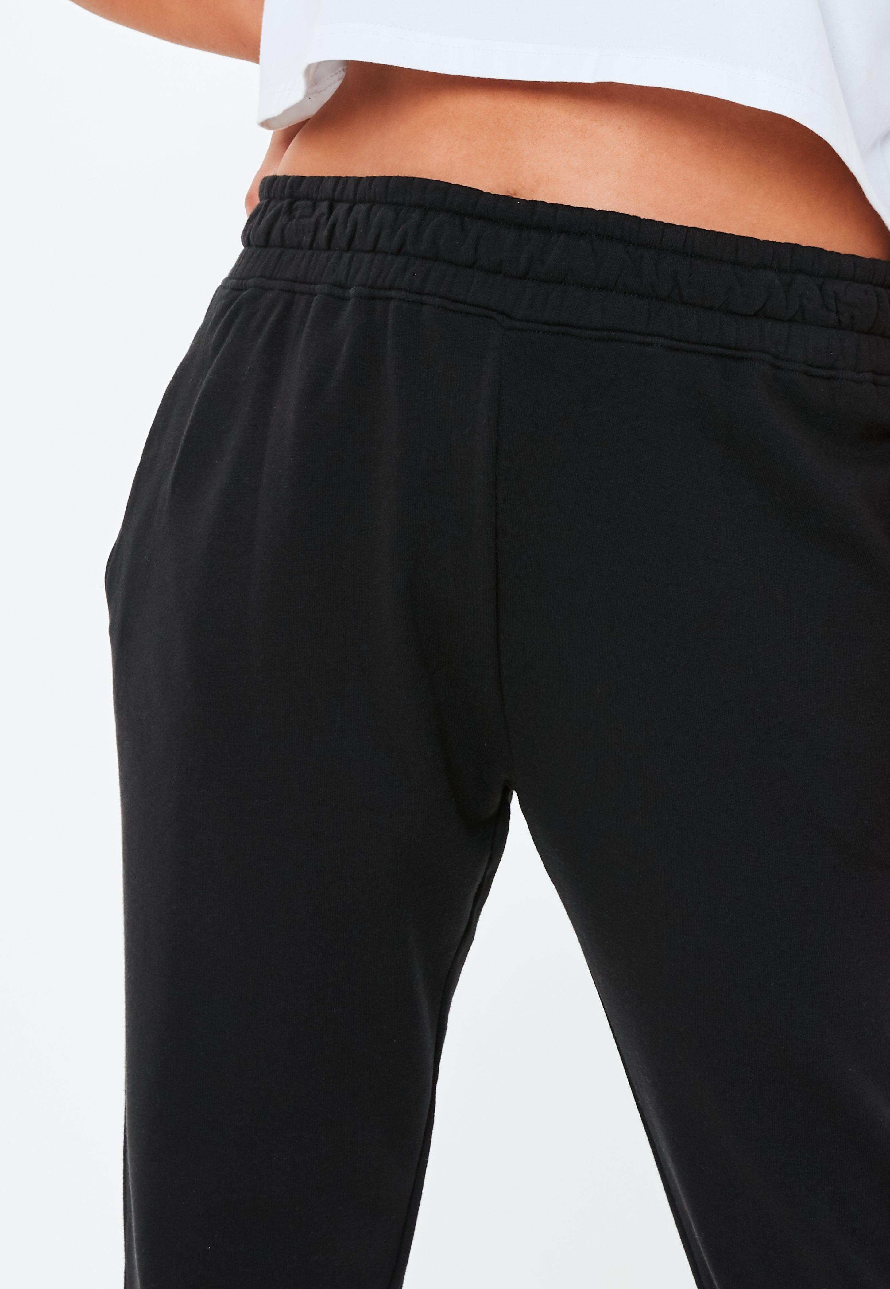 plus size black joggers