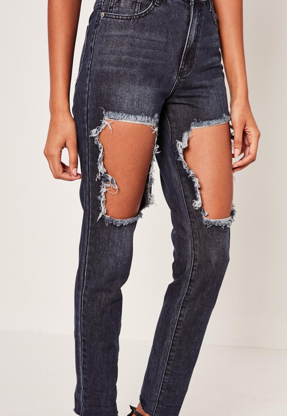 missguided riot high waisted mom jeans