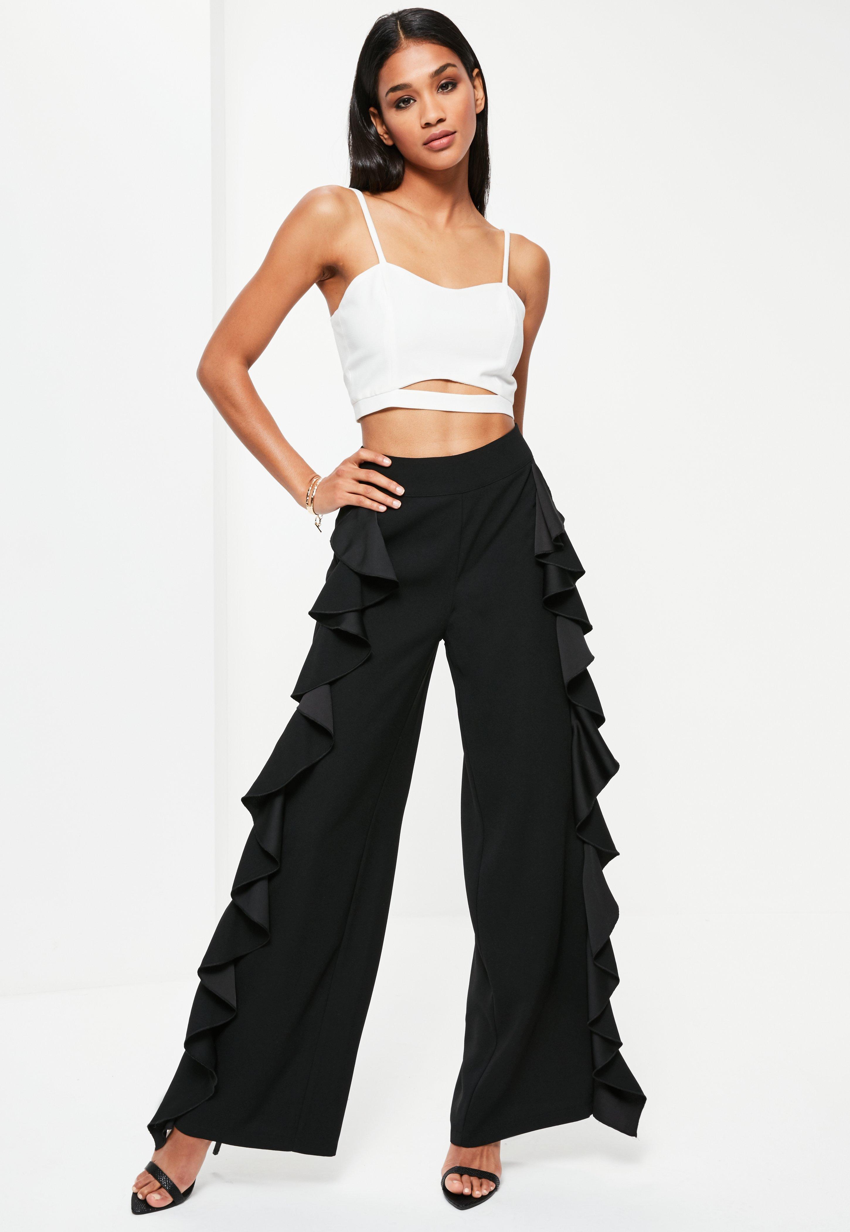 zara frill trousers