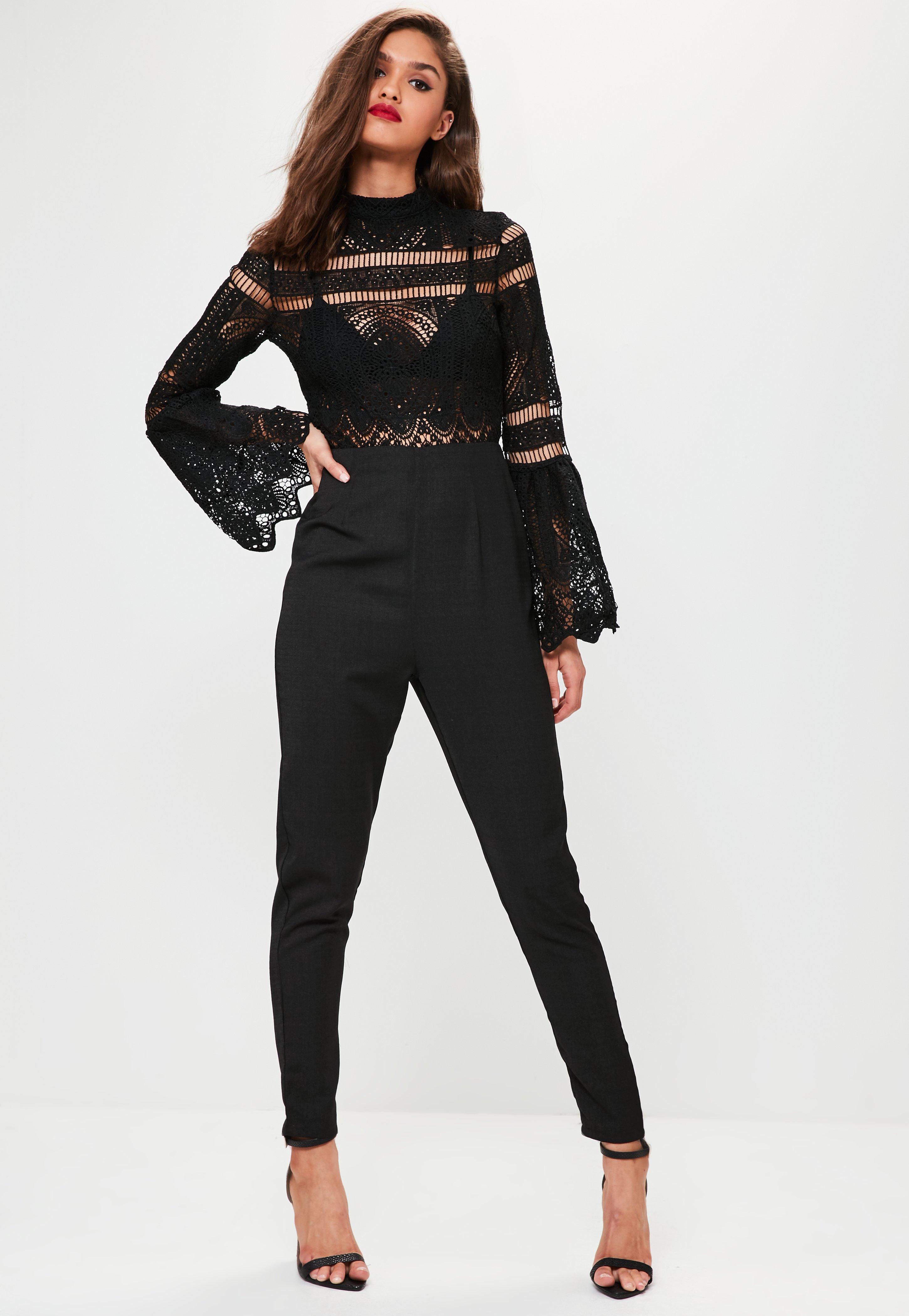 black lace jumpsuit